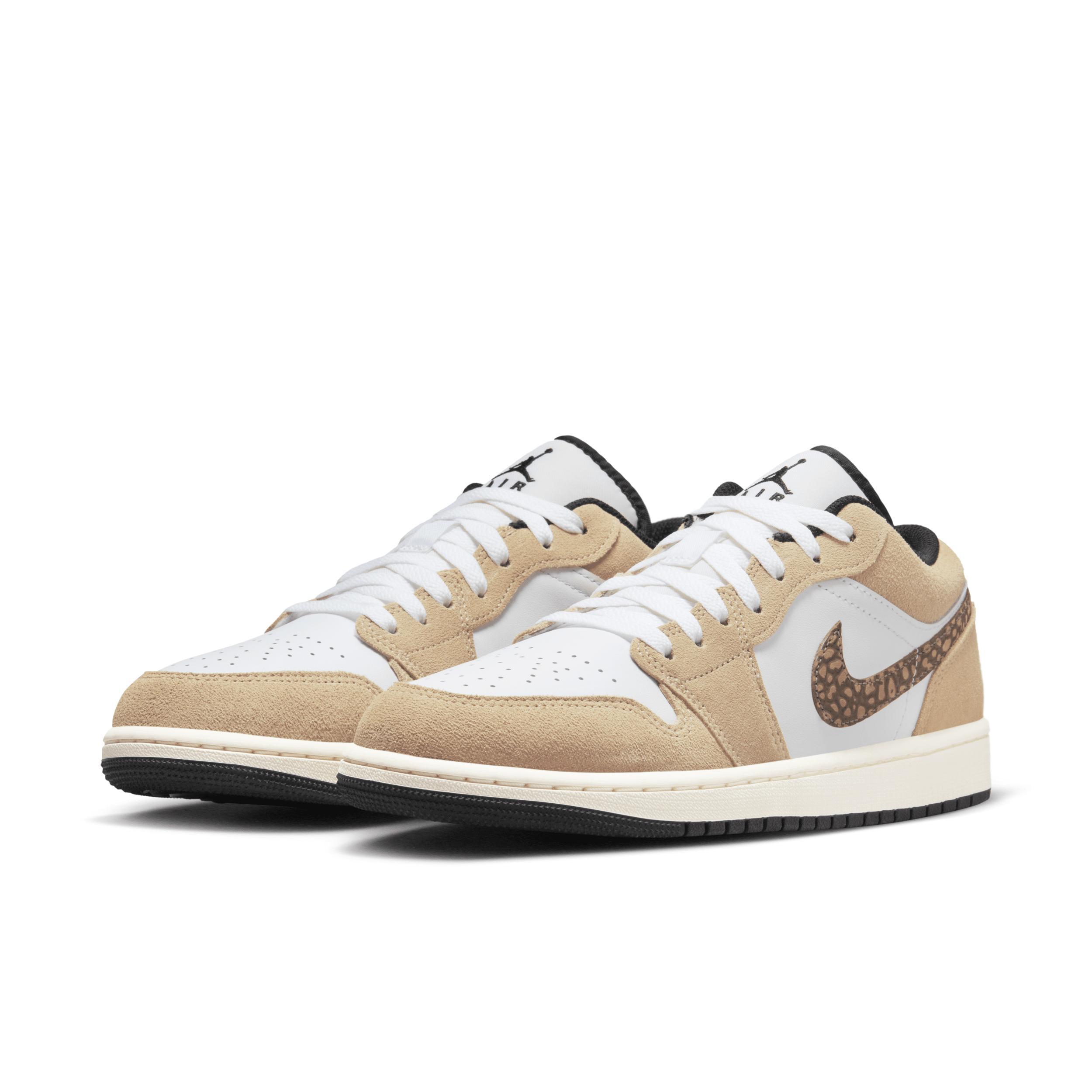 Jordan Mens Jordan AJ 1 Low SE - Mens Shoes White/Oxidized Green Product Image