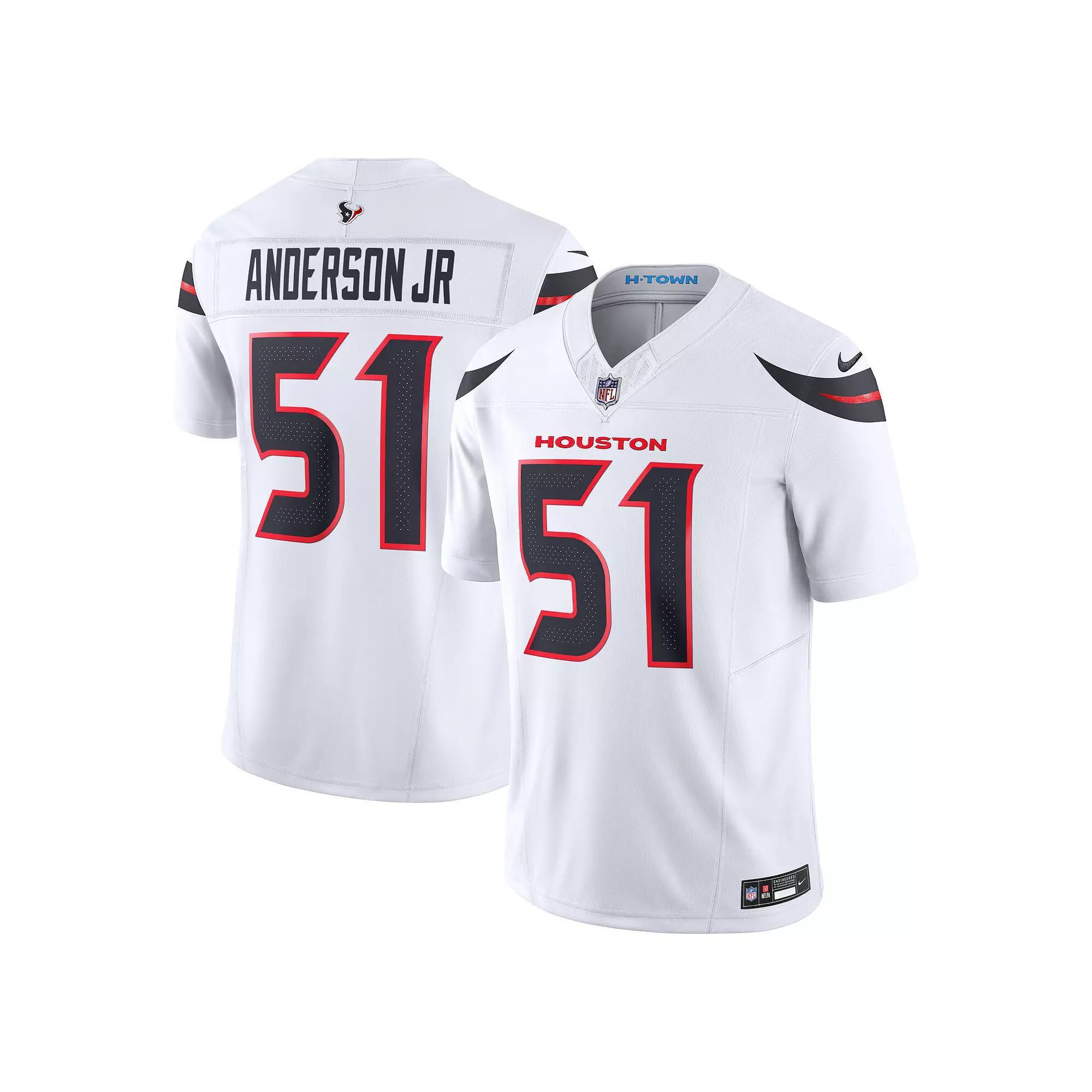 Men's Nike Will Anderson Jr. White Houston Texans Vapor F.U.S.E. Limited Jersey, Size: 3XL Product Image