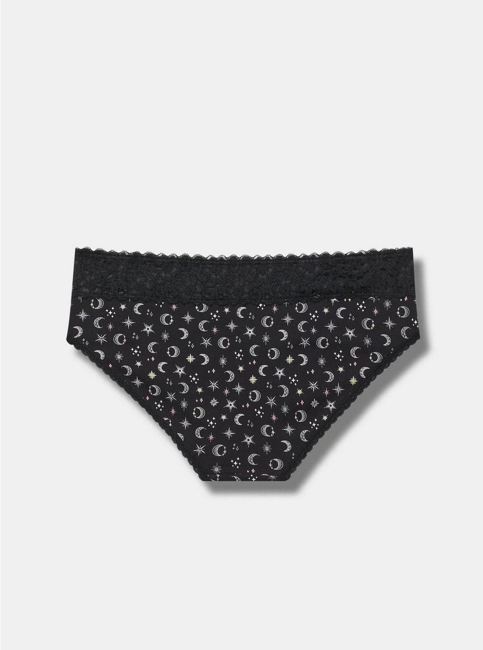 Mid-Rise Hipster Lace Trim Panty Product Image