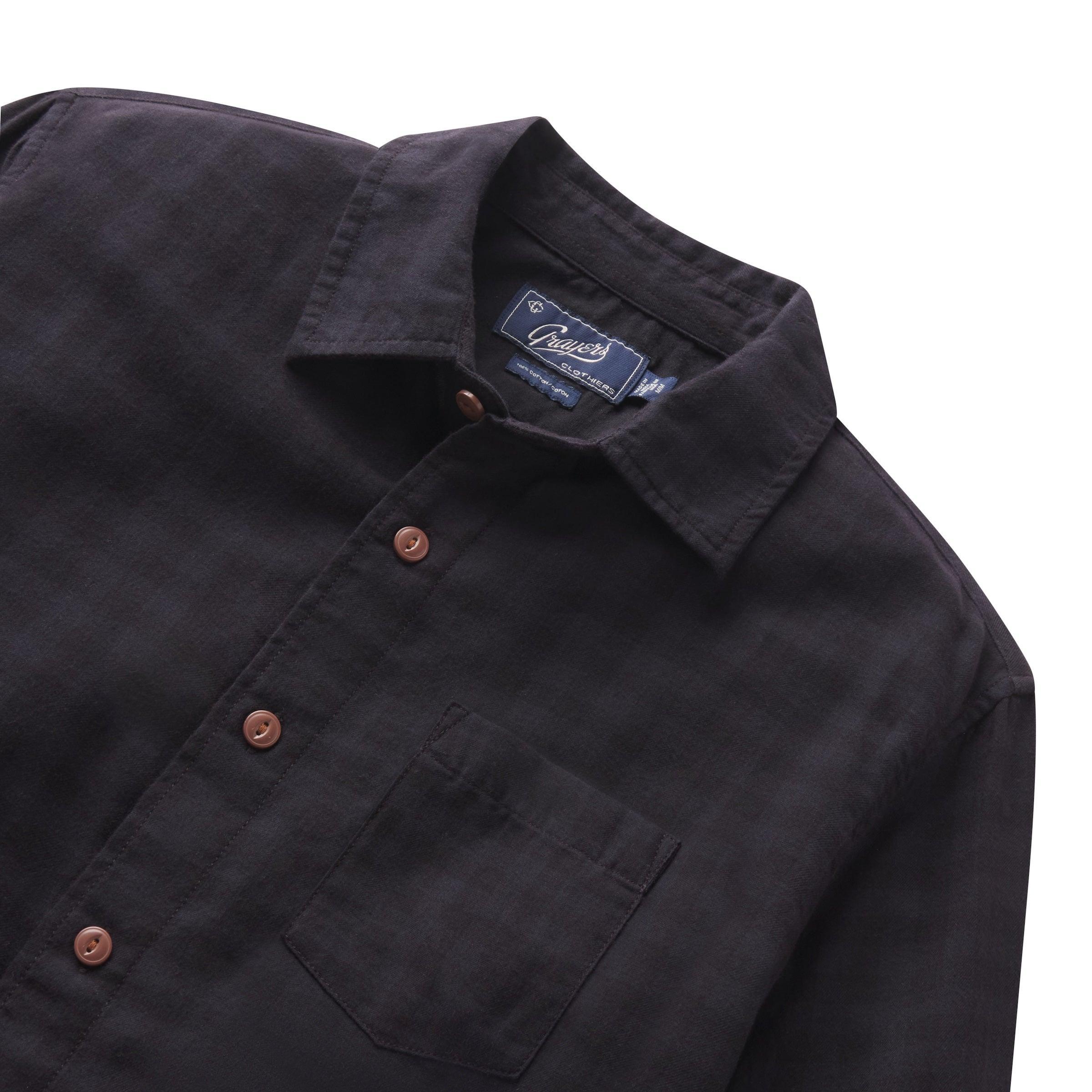 Featherweight Flannel Shirt - Navy Product Image