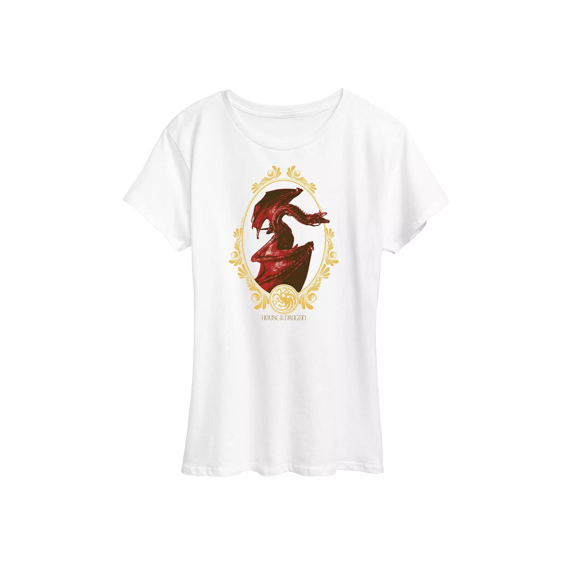 Womens House of the Dragon Three Dragons Graphic Tee Product Image