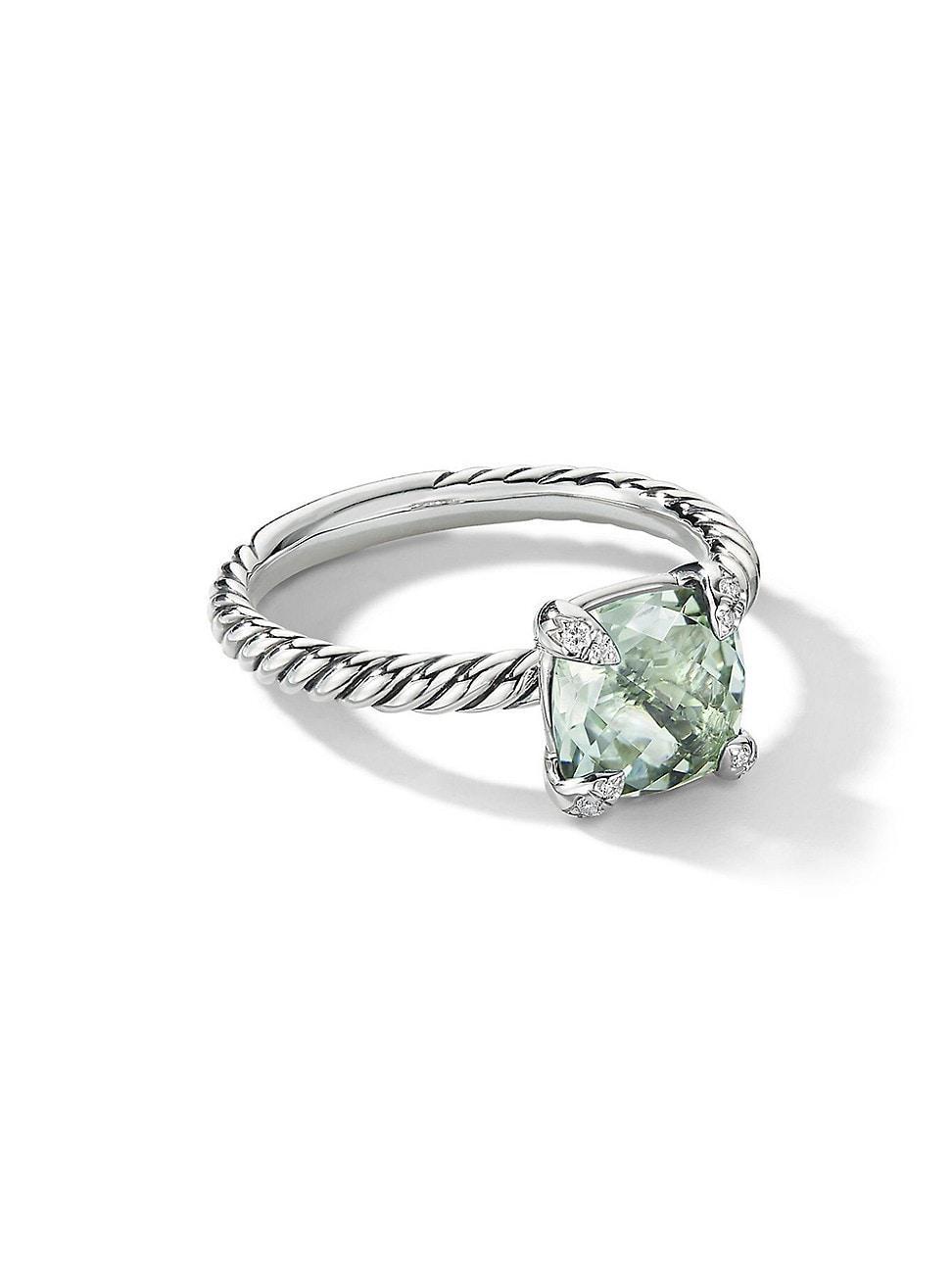 David Yurman Chatelaine Ring with Amethyst and Diamonds Product Image