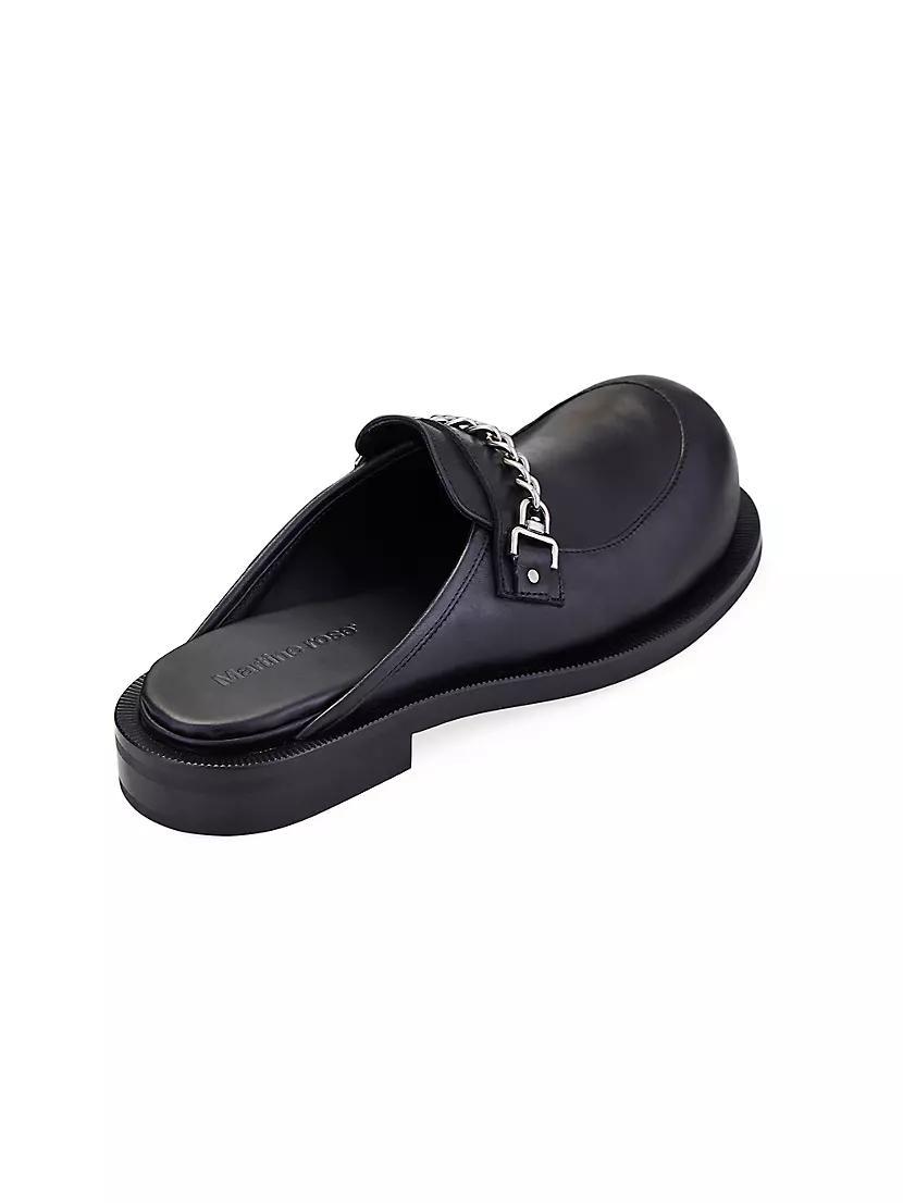 Chain Leather Mules Product Image
