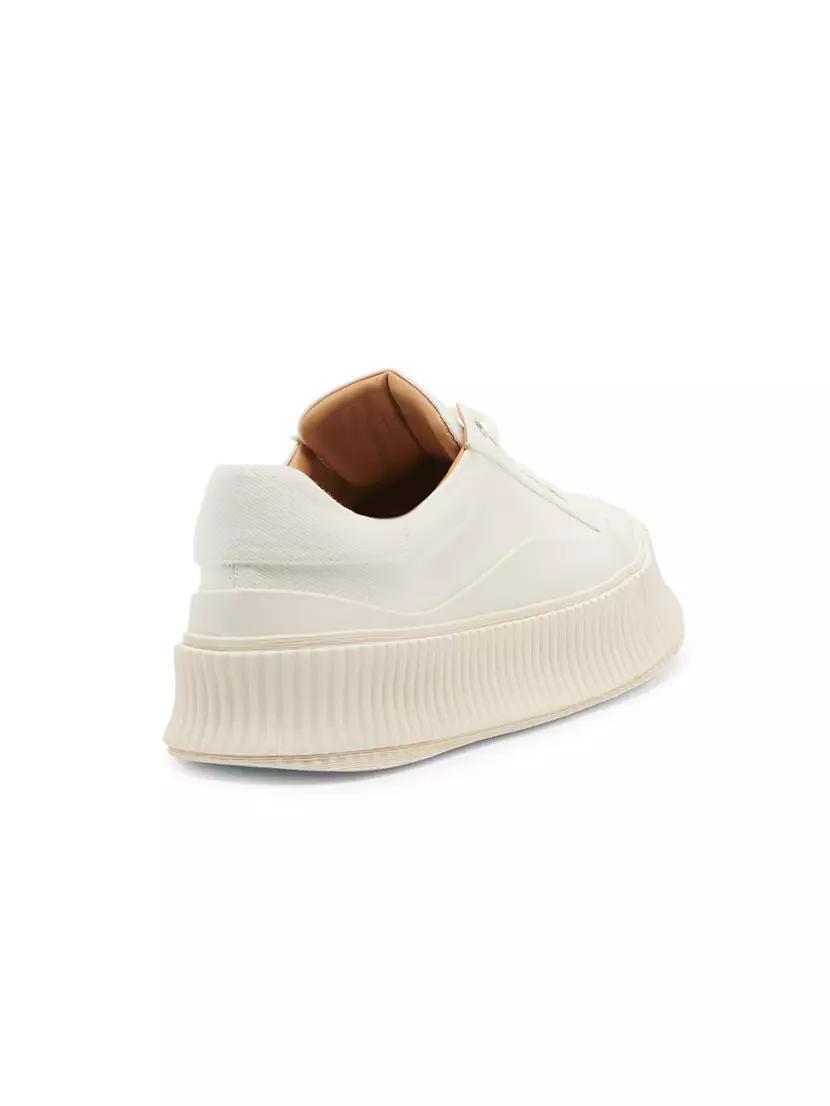 Leather-Paneled Low-Top Sneakers Product Image