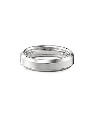 David Yurman Mens 18K White Gold Beveled Band Product Image