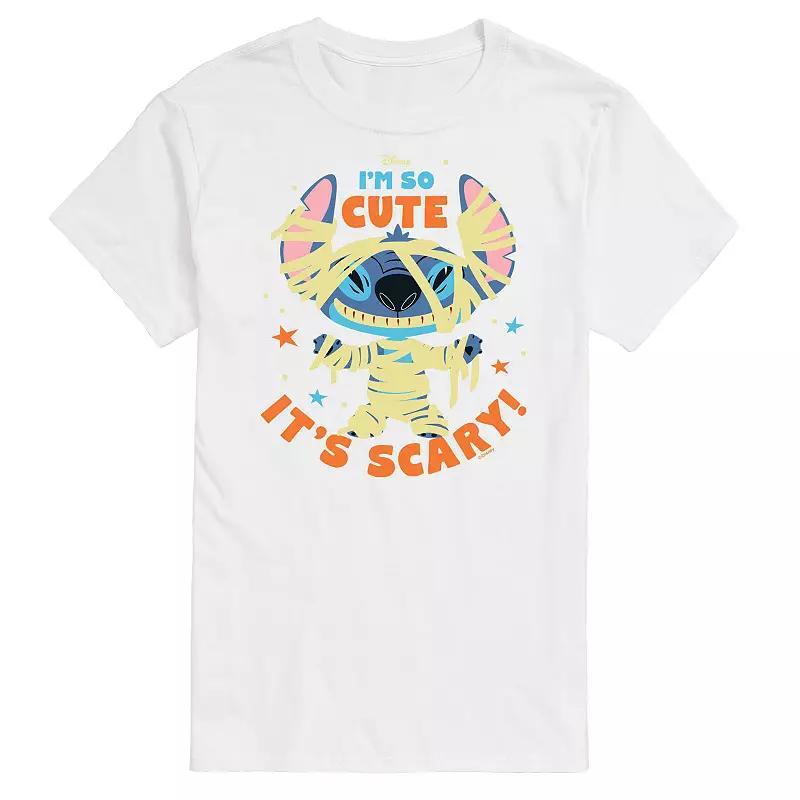 Disney's Lilo & Stitch Men's So Cute Its Scary Tee, Size: Medium, Blue Product Image