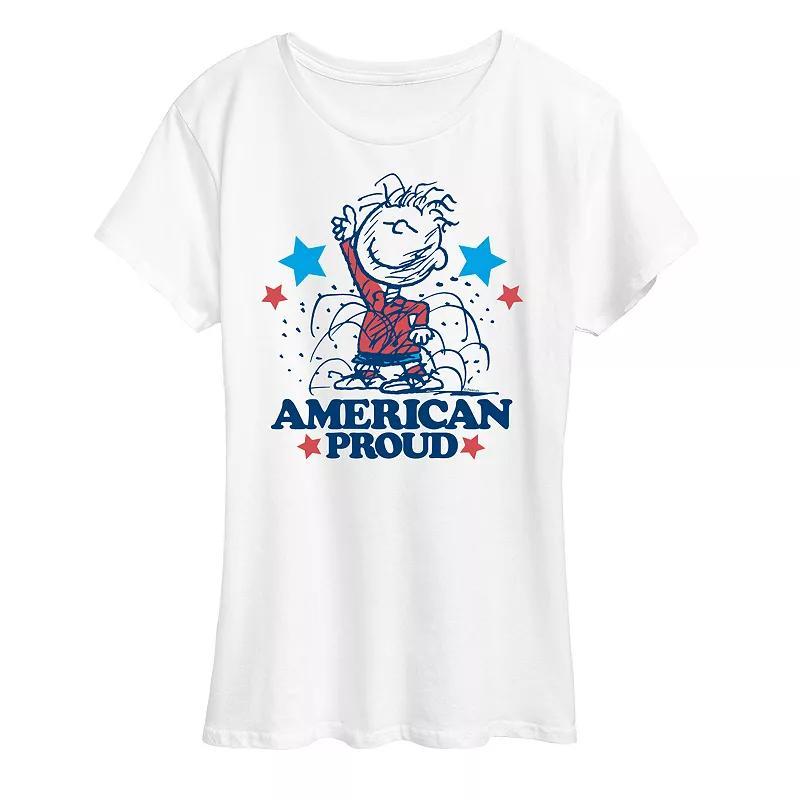Womens Peanuts Pigpen American Proud Graphic Tee Product Image