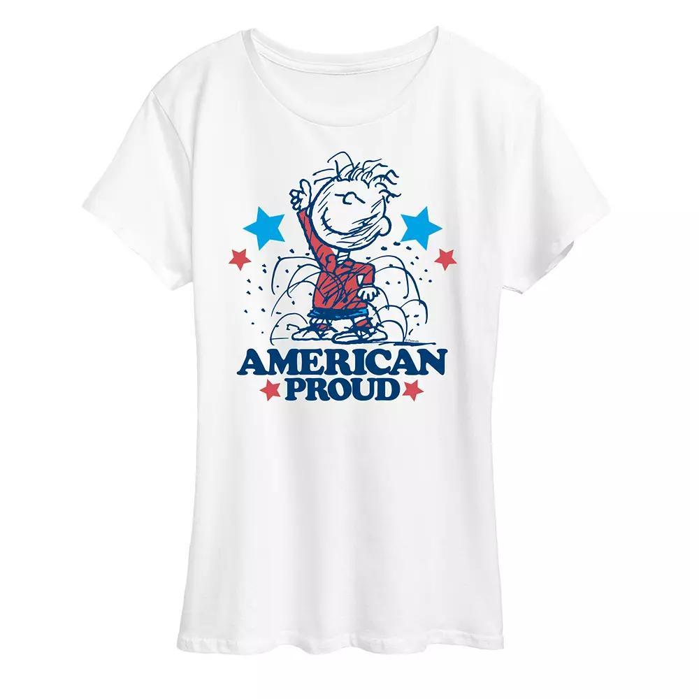 Womens Peanuts Pigpen American Proud Graphic Tee Product Image