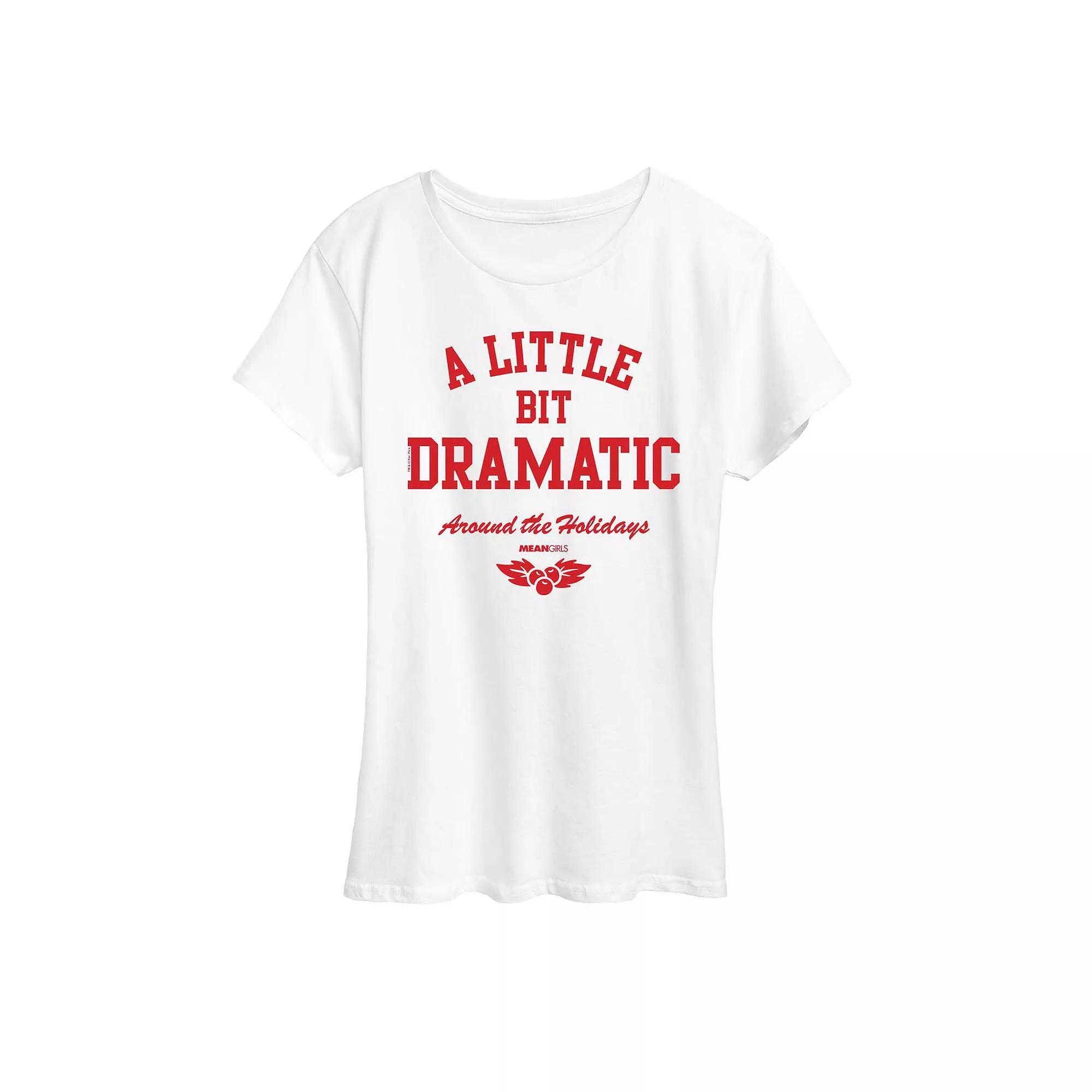 Womens Mean Girls Dramatic Holidays Graphic Tee, Girls Product Image