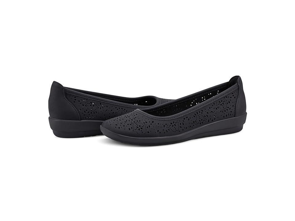 Easy Spirit Alessia Womens Perforated Demi Wedge Flats Blue Product Image