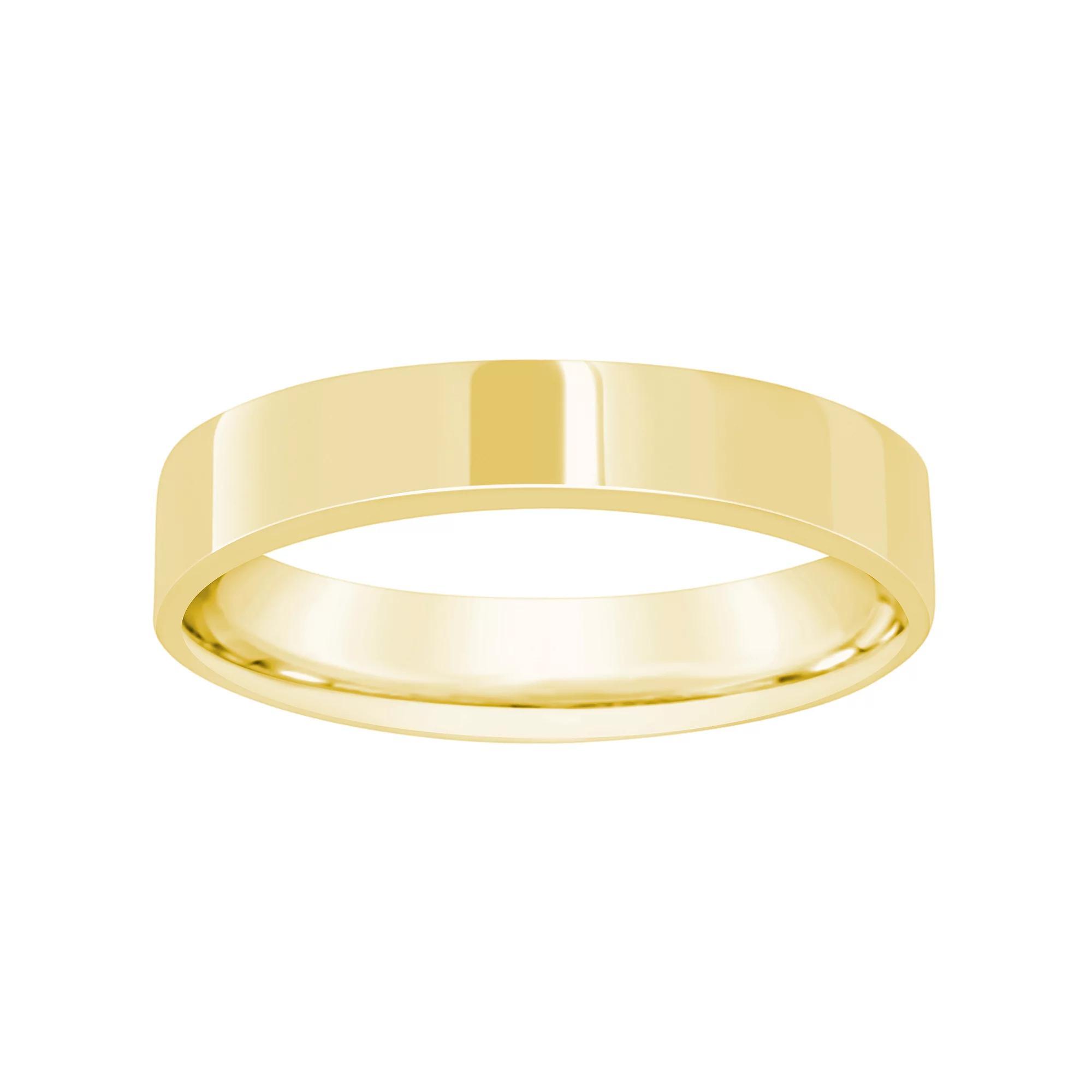 Alyson Layne 14k White Gold Flat Comfort Fit Wedding Band, Womens Product Image