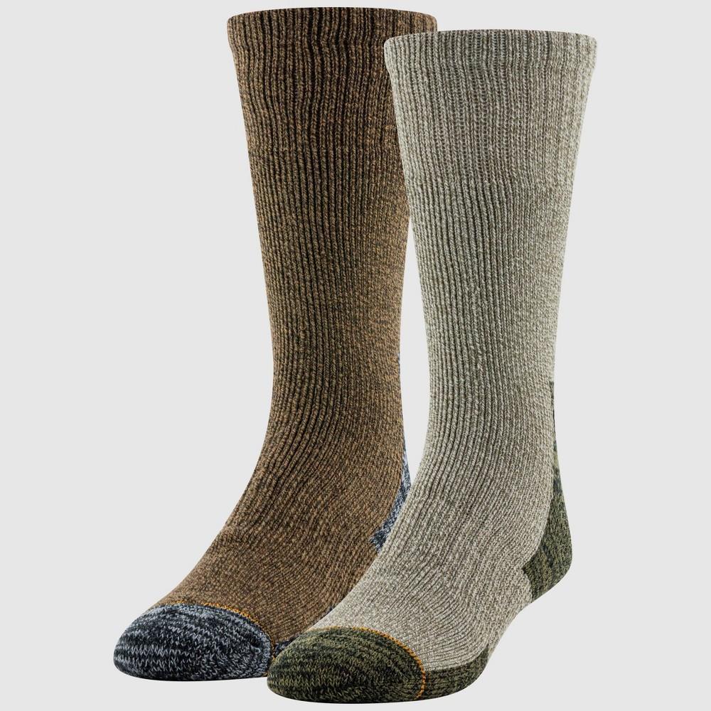 Signature Gold by Goldtoe Mens Recycled Heavyweight Crew Boot Socks 2pk 6-12: Arch Support, Cushioned Sole Product Image