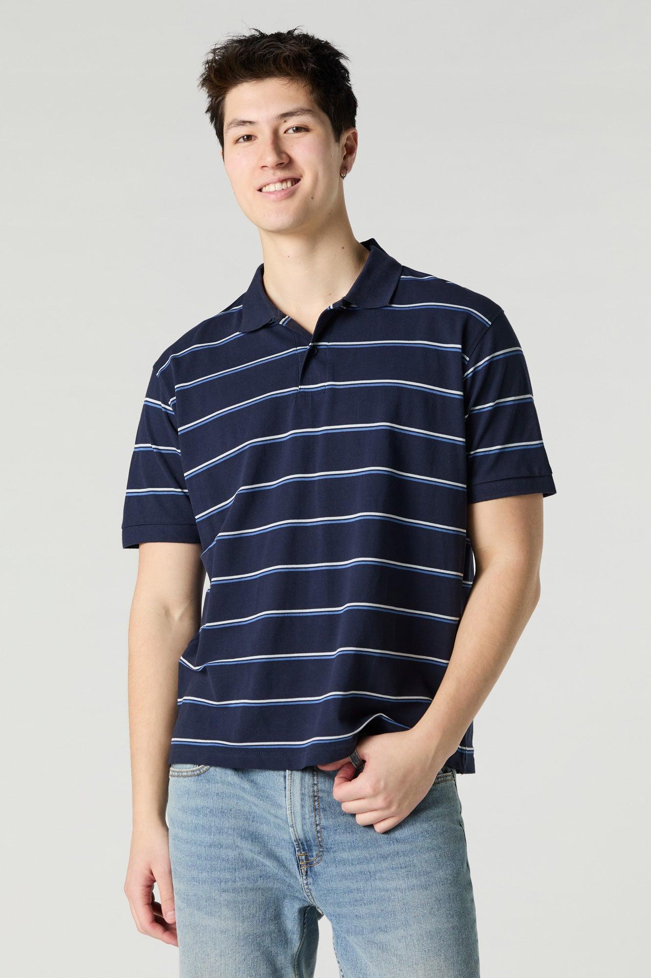 Striped Polo Top Male Product Image