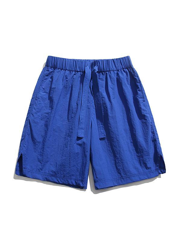 Men's Plain Casual Thin Shorts Product Image