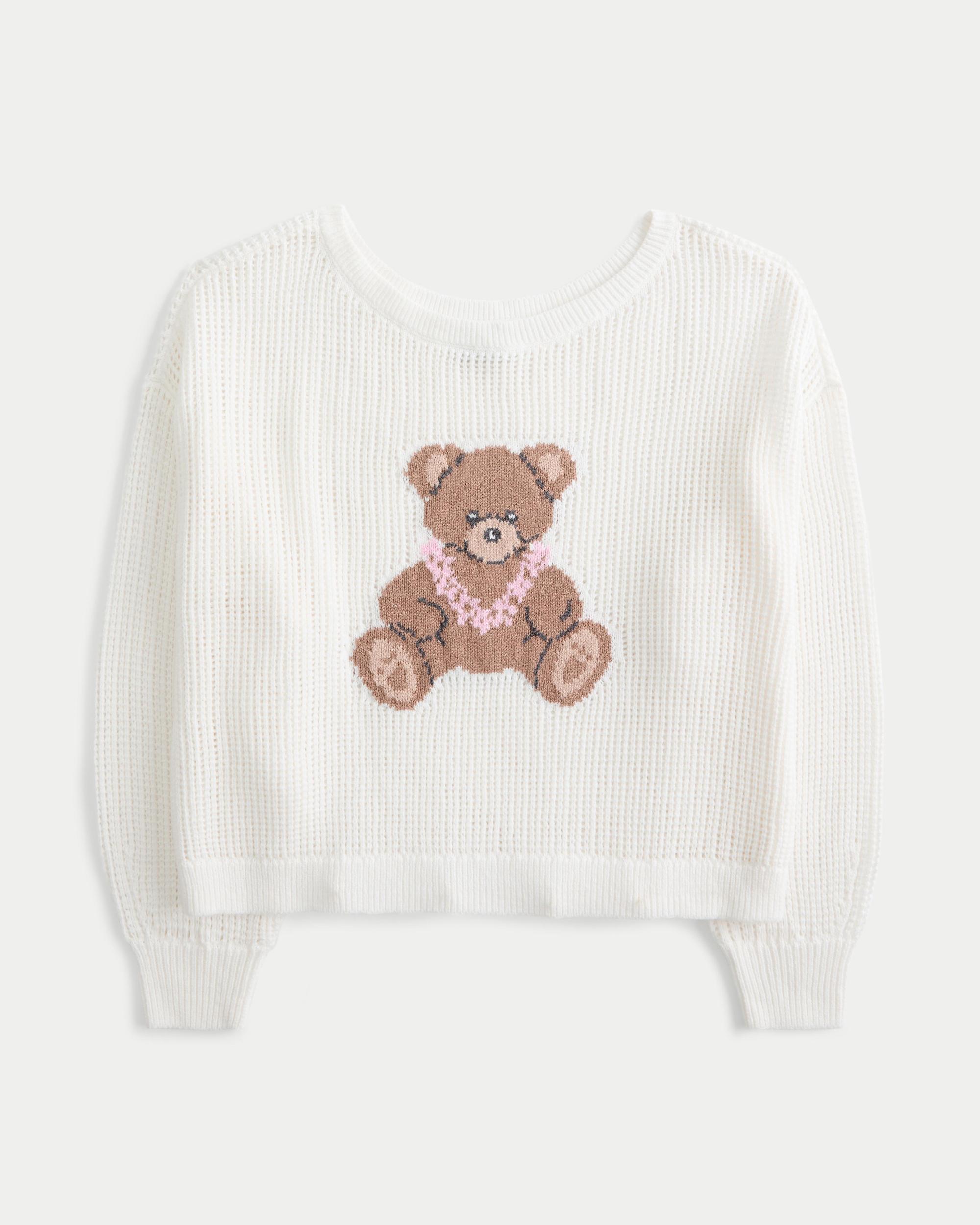 Easy Stitchy Graphic Slouchy Crew Sweater Product Image