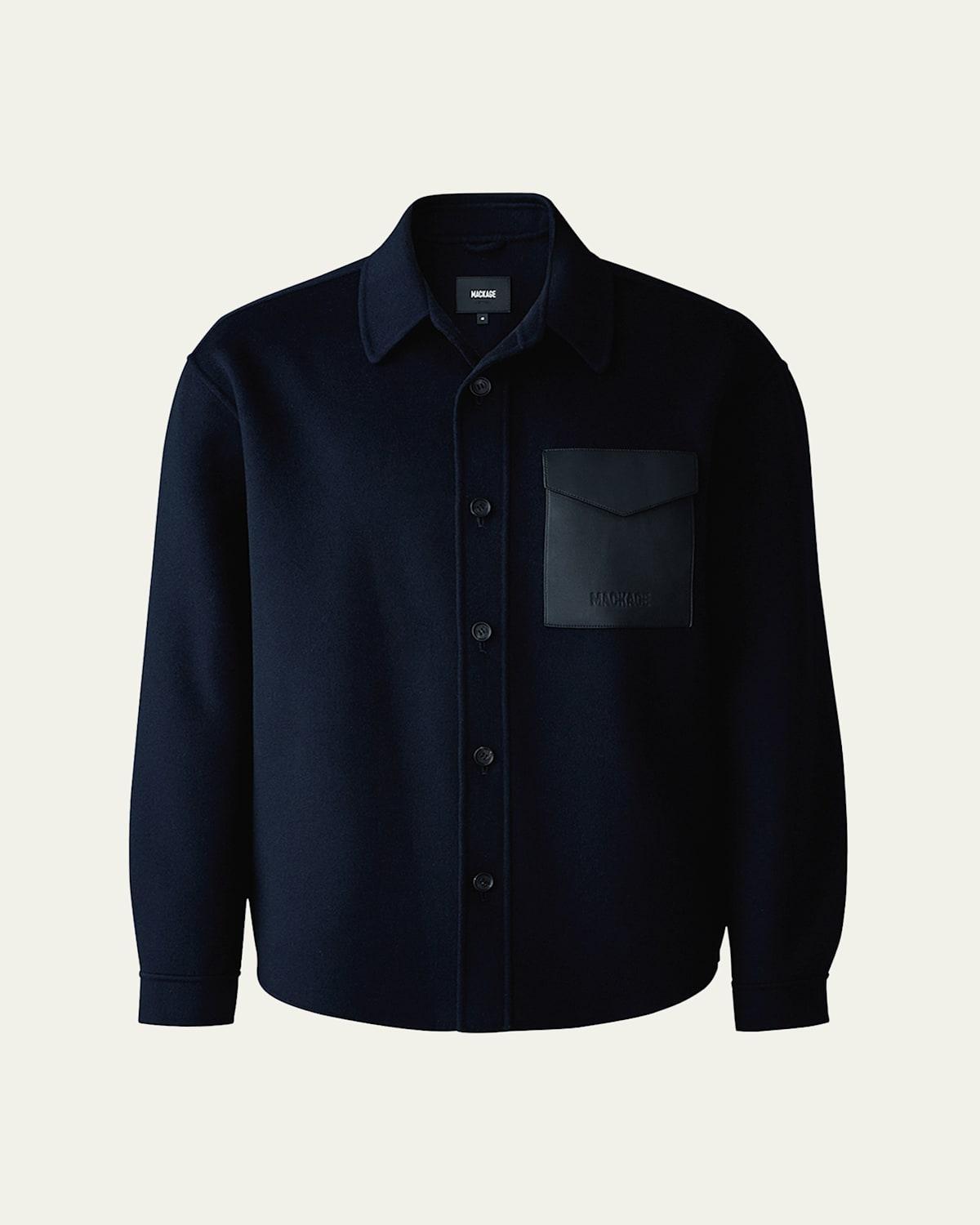 Mens Emmanuel Double-Face Wool Overshirt Product Image