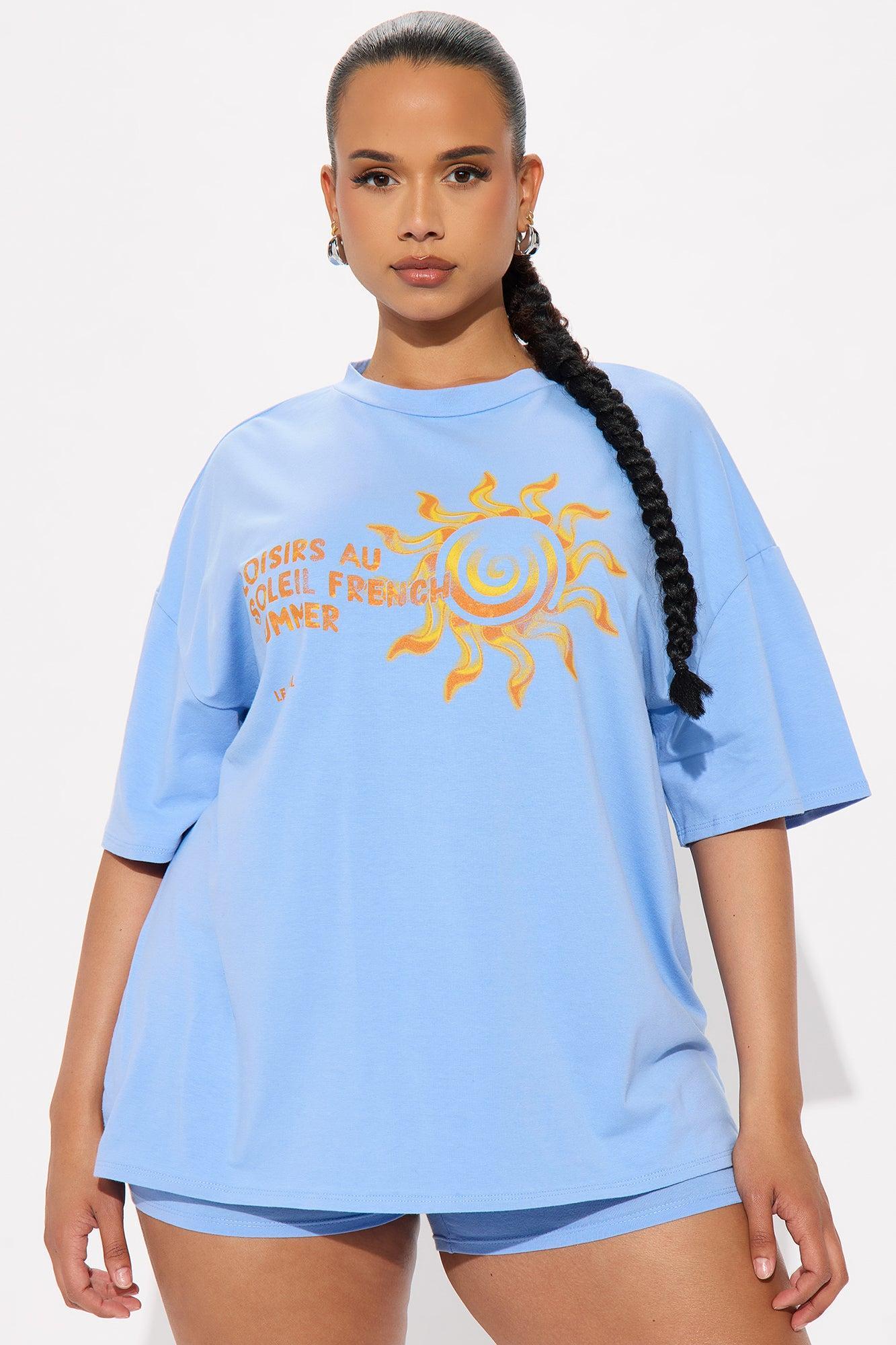 Le Soleil Short Set - Light Blue Product Image