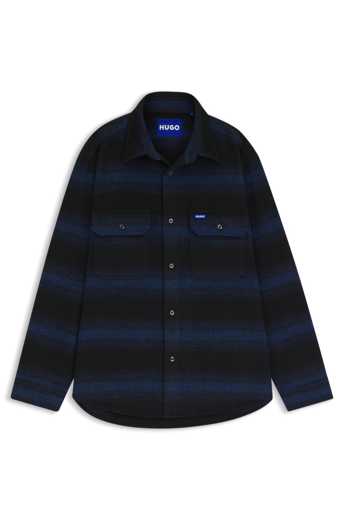Oversize-fit shirt with shadow stripe Product Image