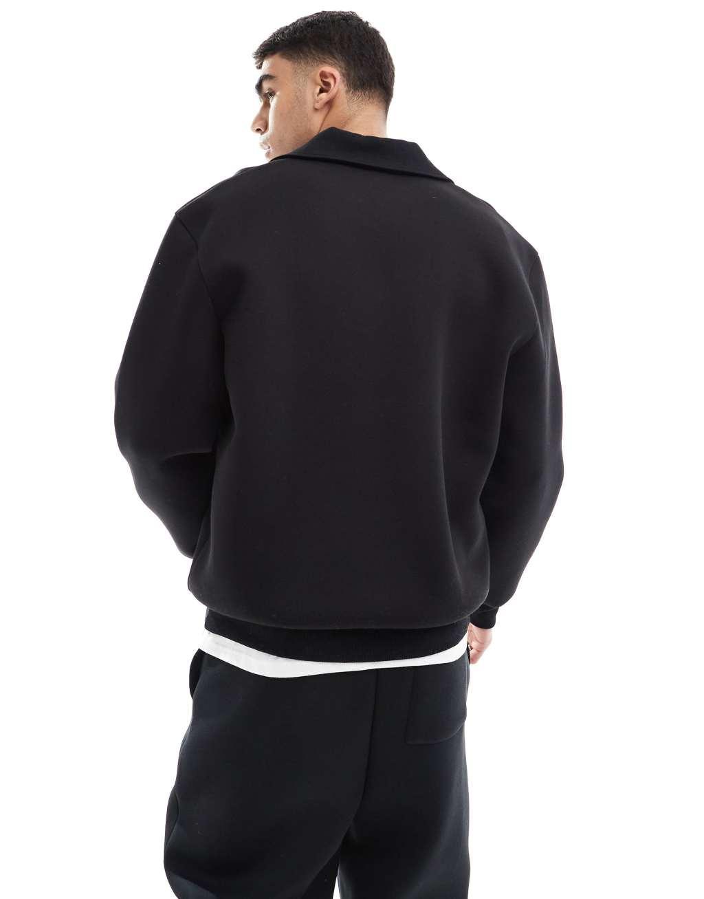 ASOS DESIGN oversized sweatshirt in black - part of a set Product Image