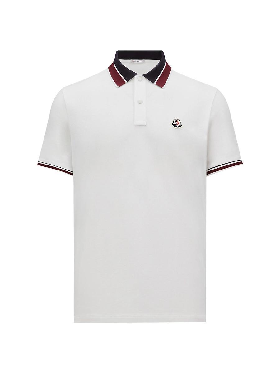 Mens Pique Stripe Polo Shirt Product Image