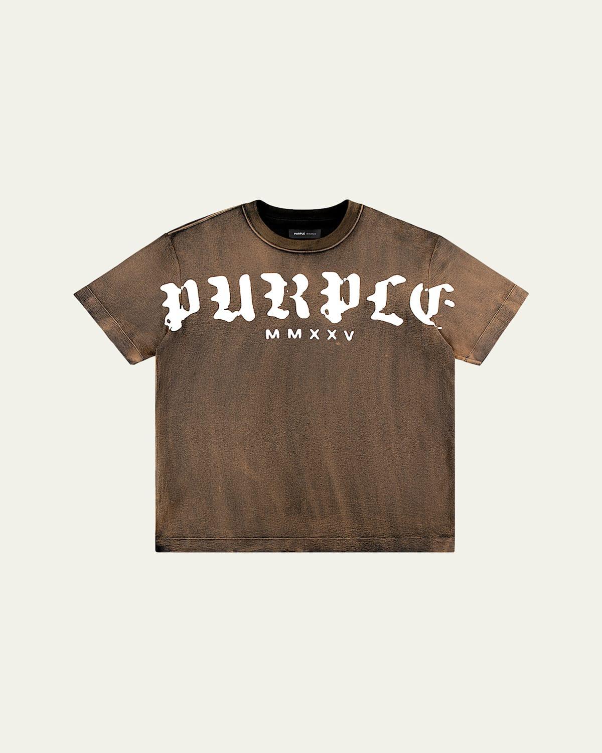 Mens Textured Jersey Logo T-Shirt Product Image