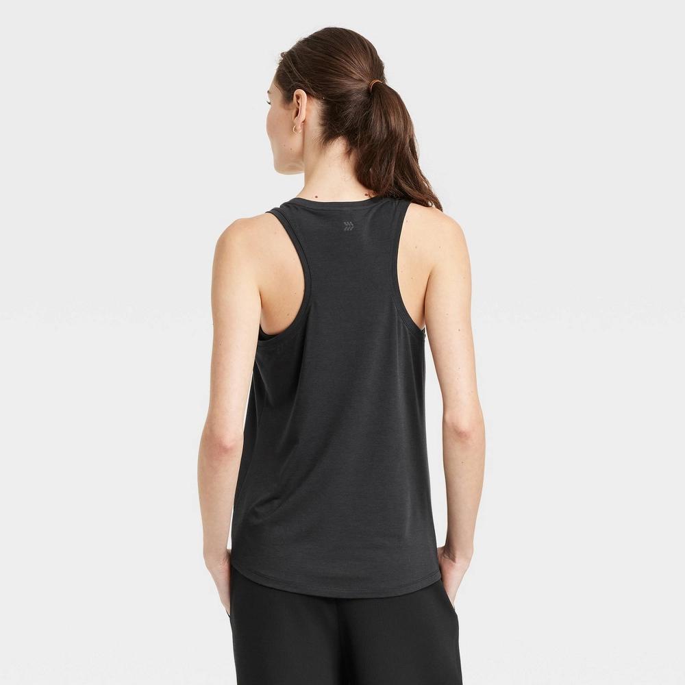 Women's Beyond Ease Legging Friendly Racerback Tank Top - All In Motion™ Black XL: Moisture Wicking, Quick Dry Product Image