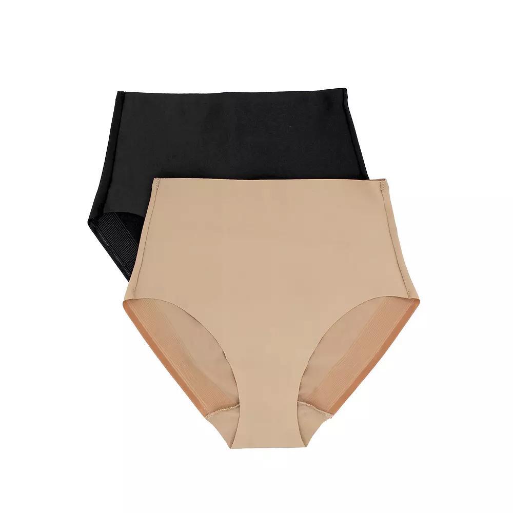 Womens Naomi & Nicole 2-Pack Light Control Shapewear Briefs 7534P Product Image