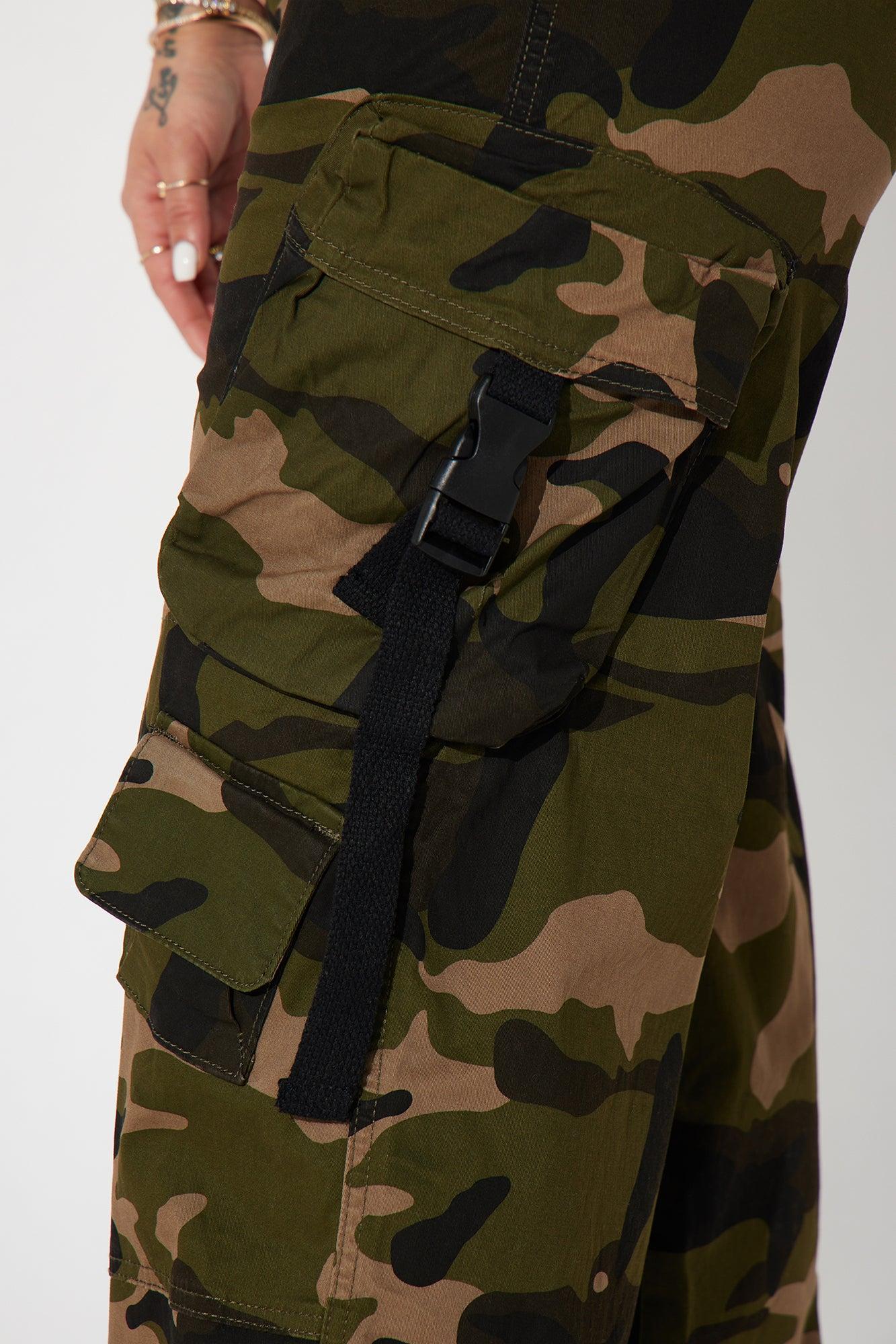 What Everybody Wants Camo Cargo Pant - Olive/combo Product Image