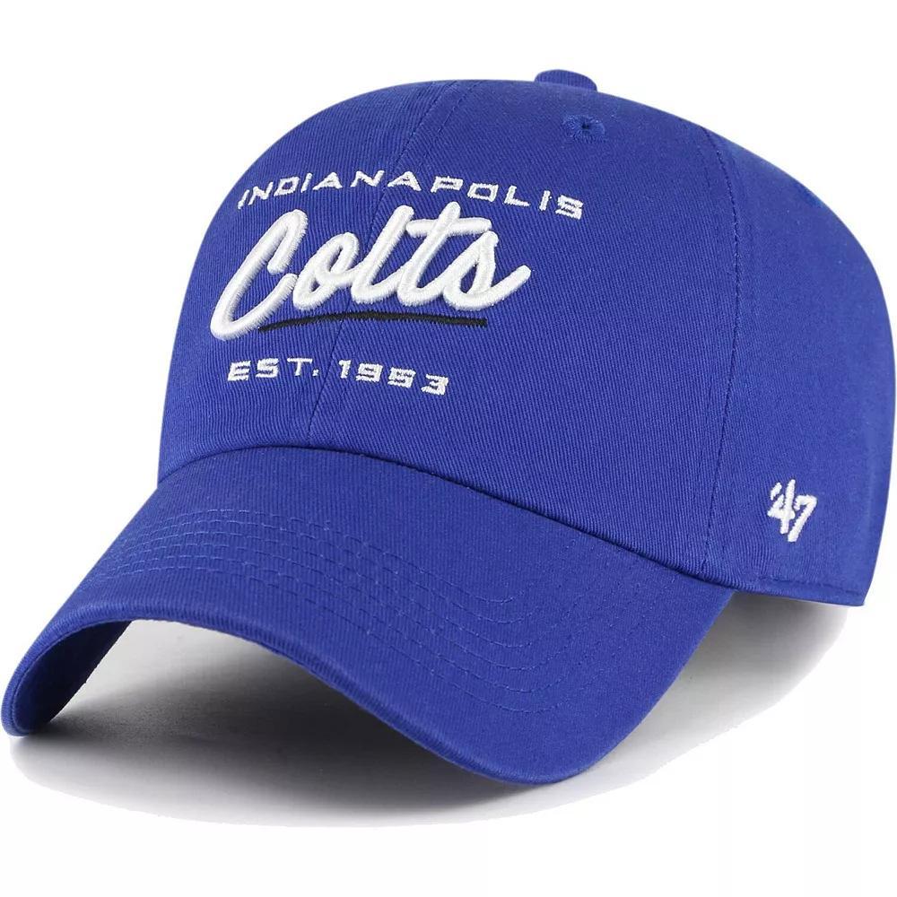 Women's '47 Royal Indianapolis Colts Sidney Clean Up Adjustable Hat, Blue Product Image
