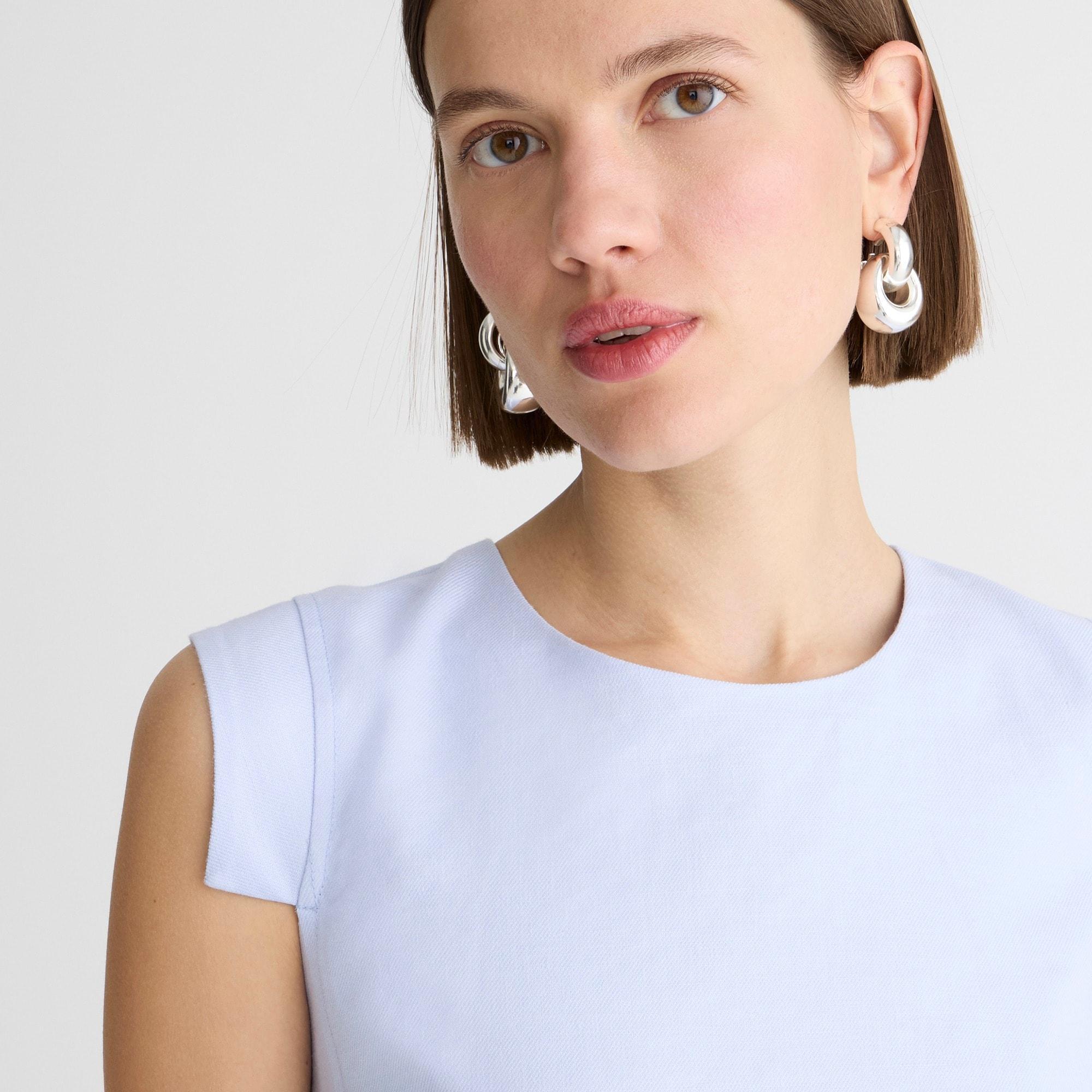 Resume dress in stretch linen blend Product Image