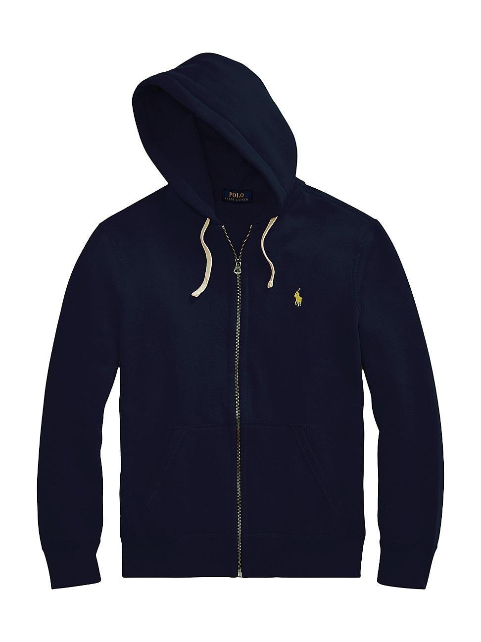 Polo Ralph Lauren Men's Zip Front Fleece Hoodie in Cruise Navy at Nordstrom, Size X-Large Product Image