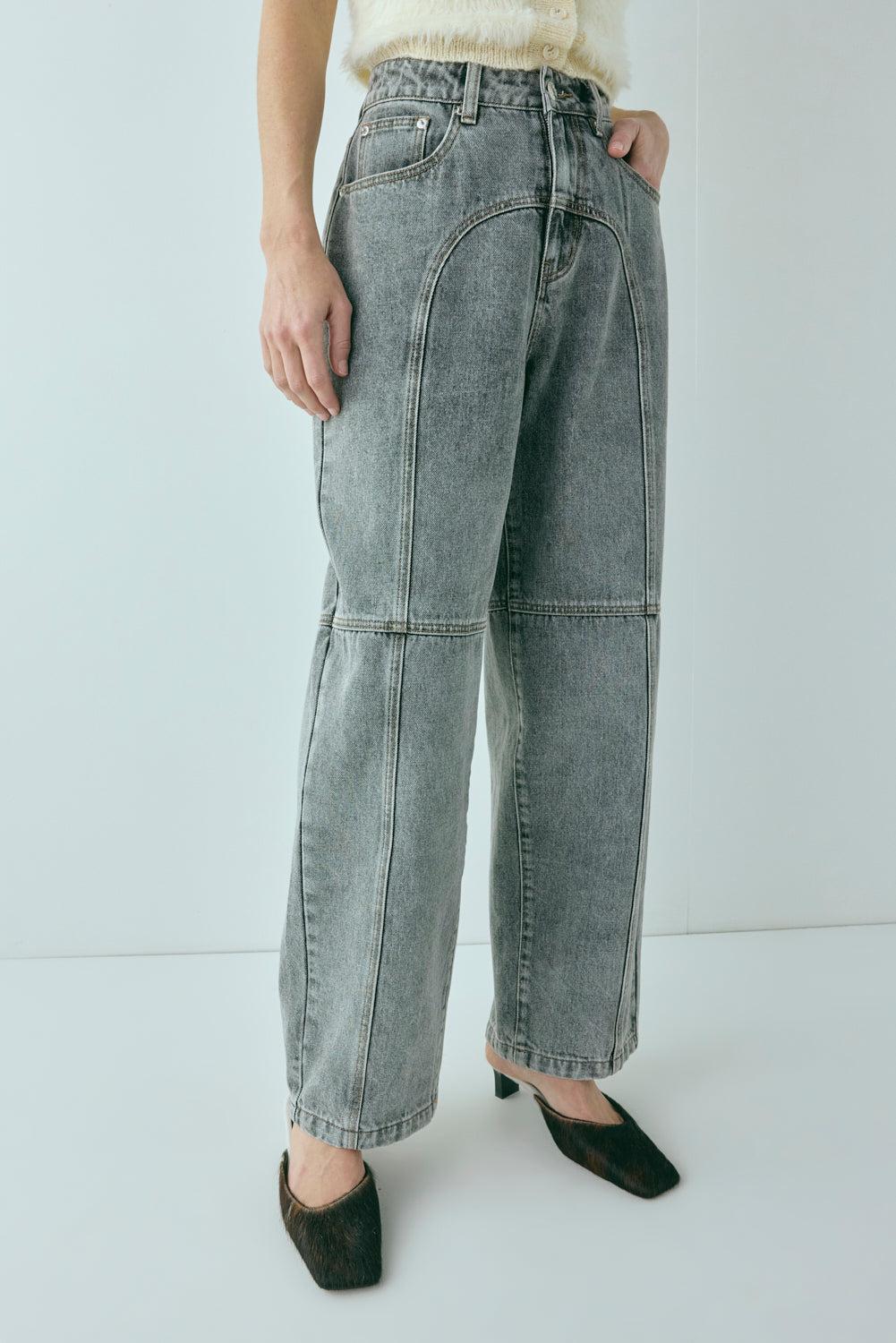 Zora Denim Jeans Washed Grey Product Image