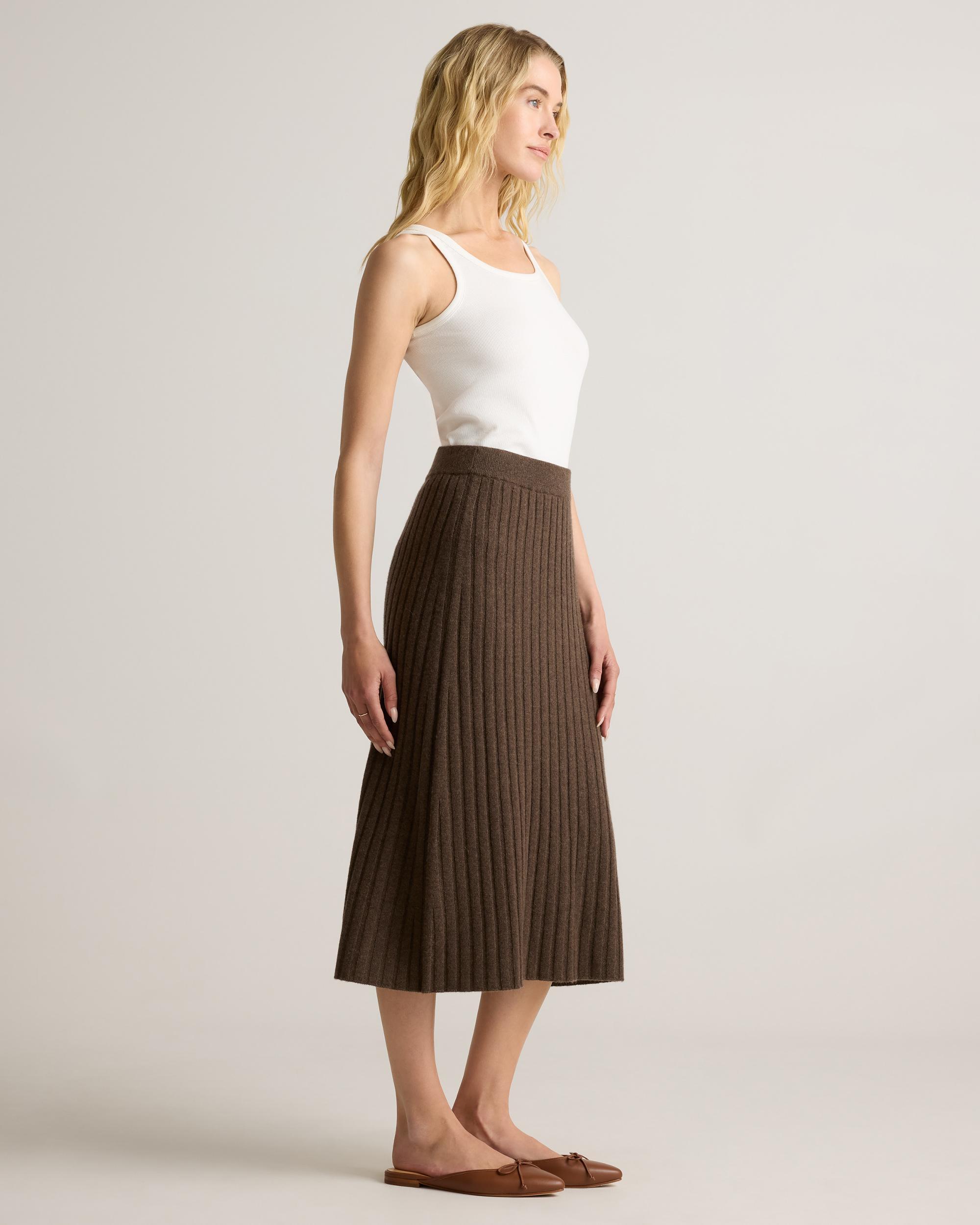 Quince | Women's Mongolian Cashmere Midi Skirt Size XL Product Image