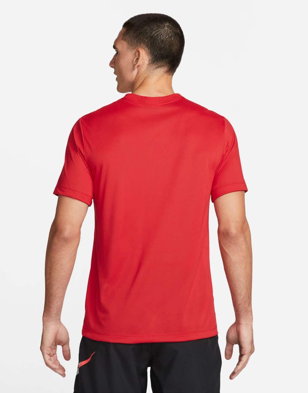 Nike Training Dri-FIT Legend t-shirt in red Product Image