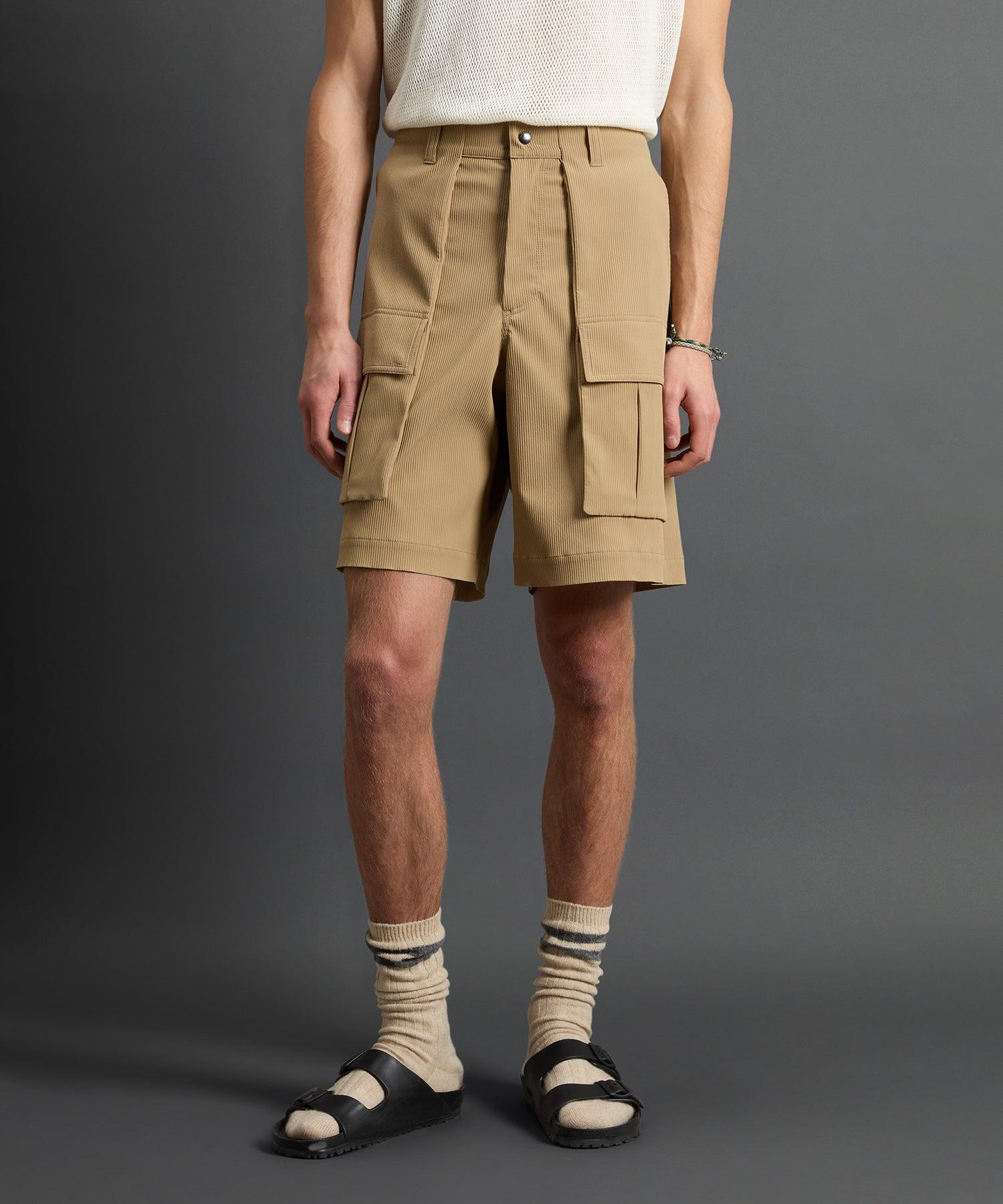 Todd Snyder x Woolrich Tech Cord Camp Short in Beige Product Image