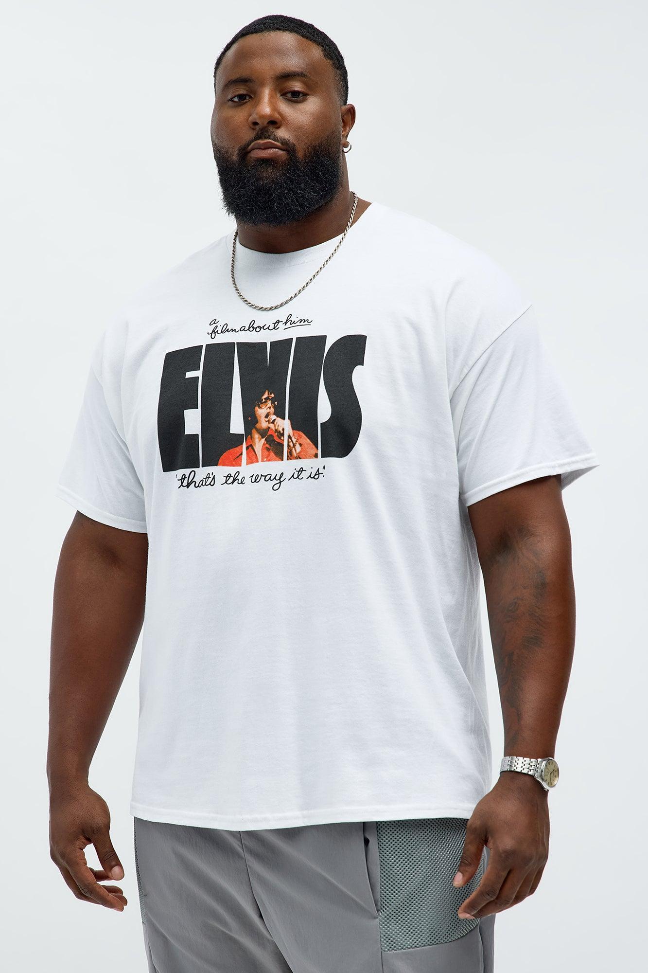 Elvis That's The Way Short Sleeve Tee - White Male Product Image