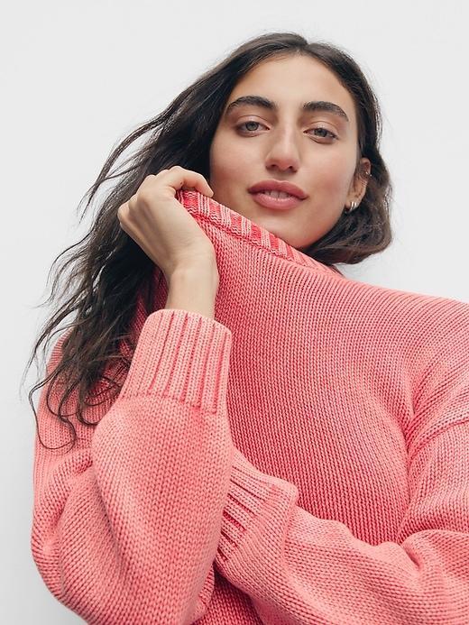 100% Cotton Relaxed Sweater Product Image