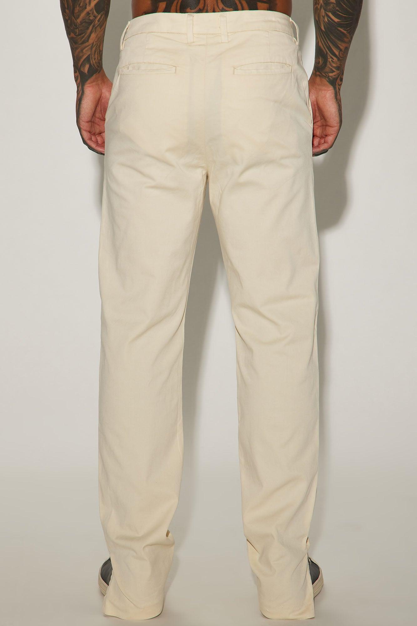Mac Slim Slit Trousers - Off White Product Image