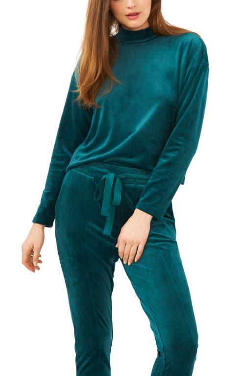 1.STATE Drop Shoulder High Neck Top Forest) Women's Sweater Product Image