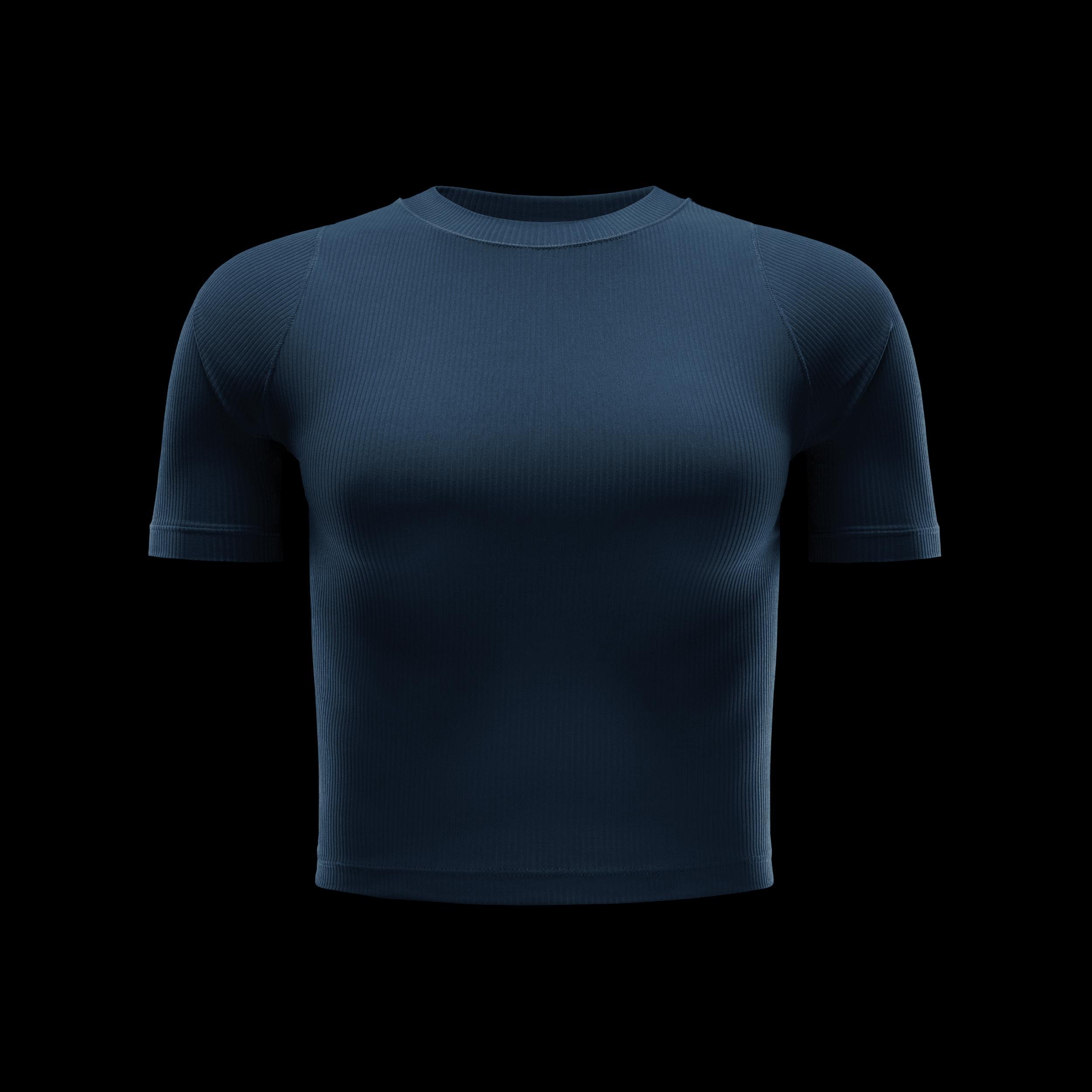 Nike Zenvy Rib Women's Dri-FIT Short-Sleeve Top Product Image