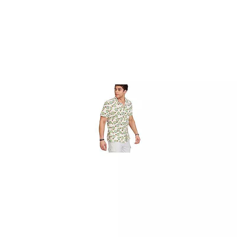 Mens WEARFIRST Short Sleeve Jersey Button Front Shirt Product Image