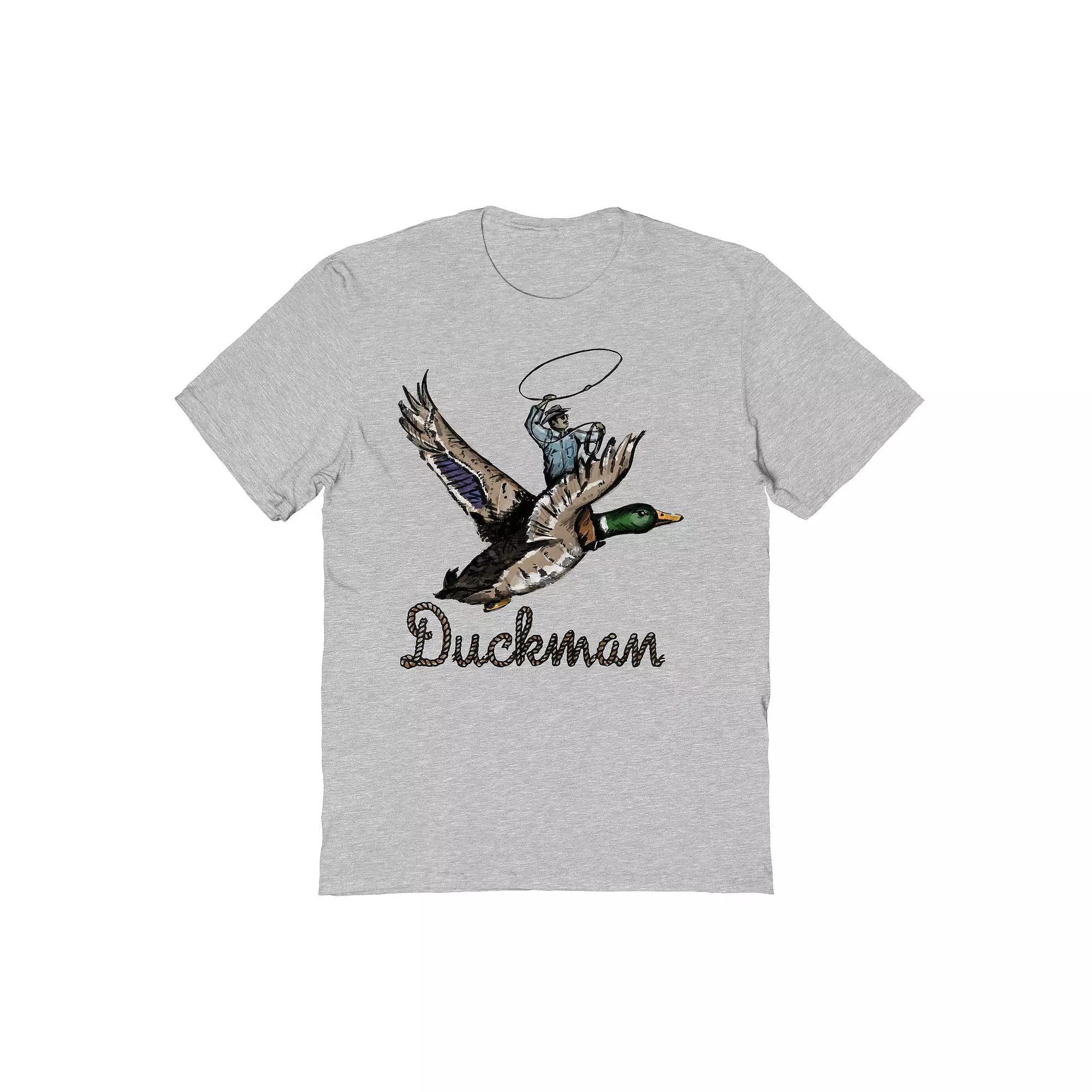 Adult Riley Green Duckman Graphic Graphic Tee, Men's, Size: XXL, Sport Gray Product Image