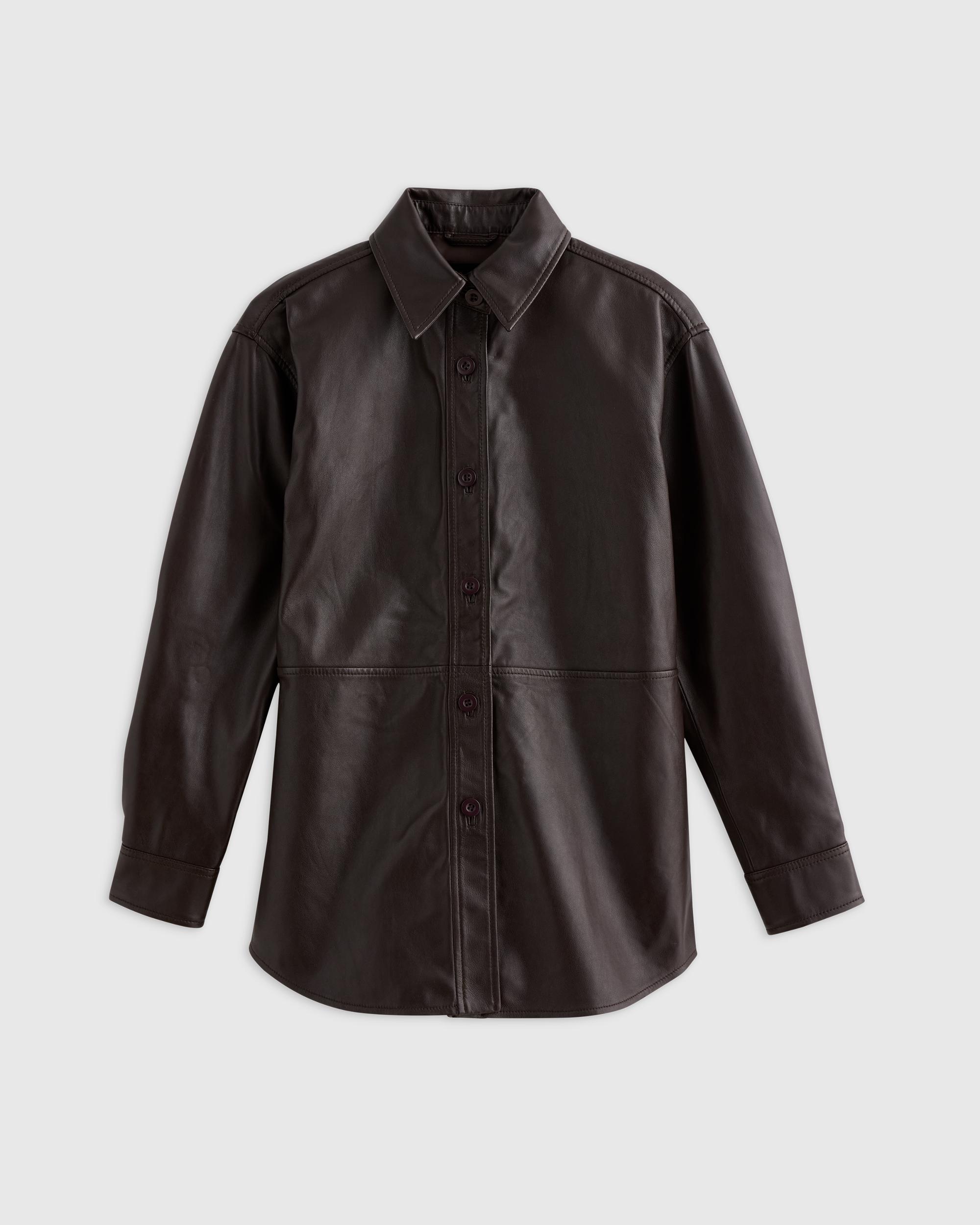 Quince | Women's Shirt Jacket Size XS, Leather Product Image