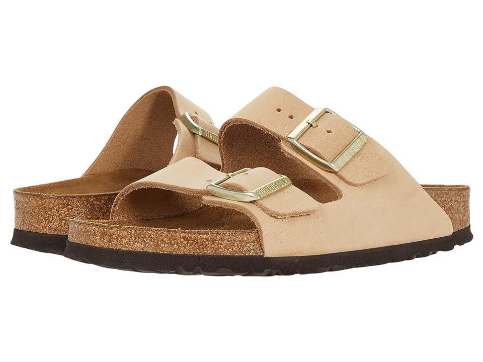 Womens Birkenstock Arizona Soft Footbed Slide Sandal - Sandcastle Product Image