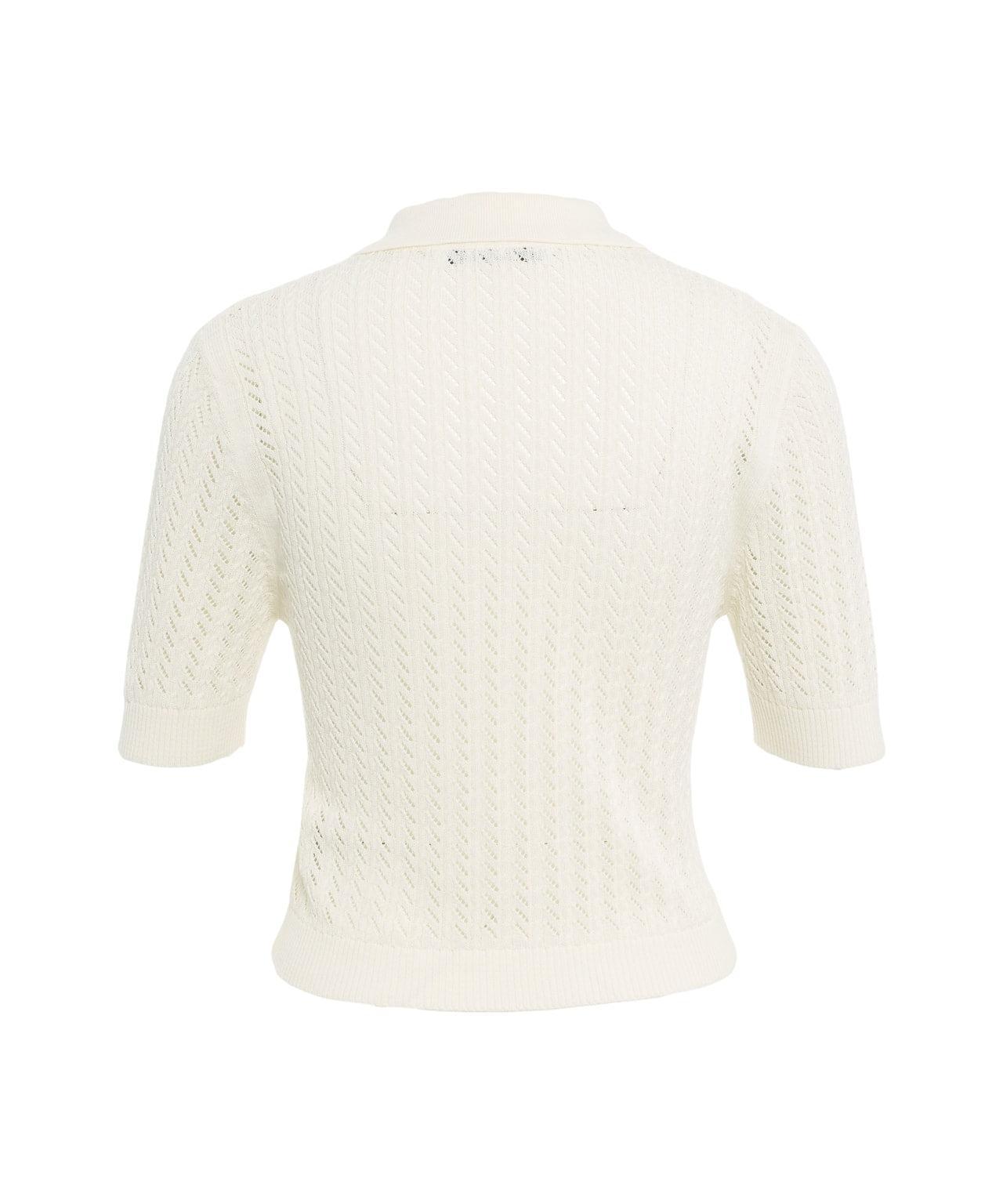 Knit polo shirt Product Image