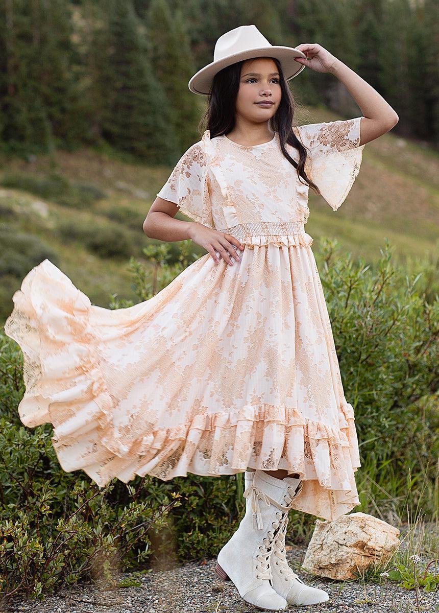 Eliana Dress in Shell Girls Product Image