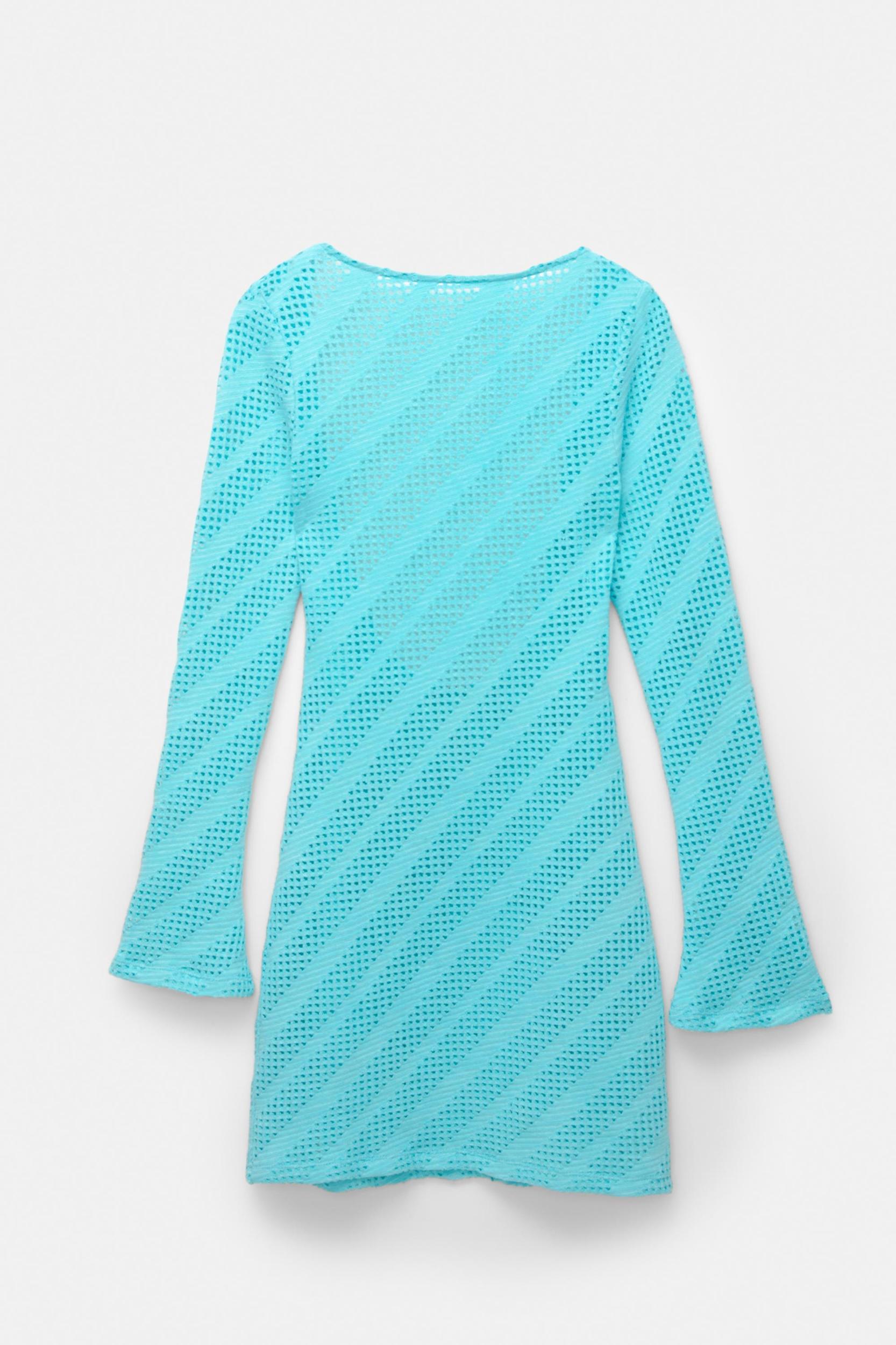 Short open-knit dress Product Image