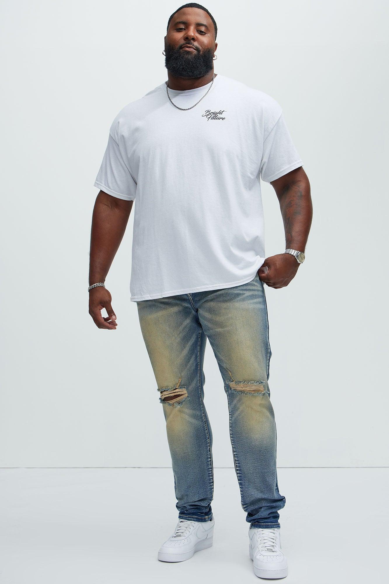 Marcin Stacked Skinny Jeans - Vintage Blue Wash Product Image