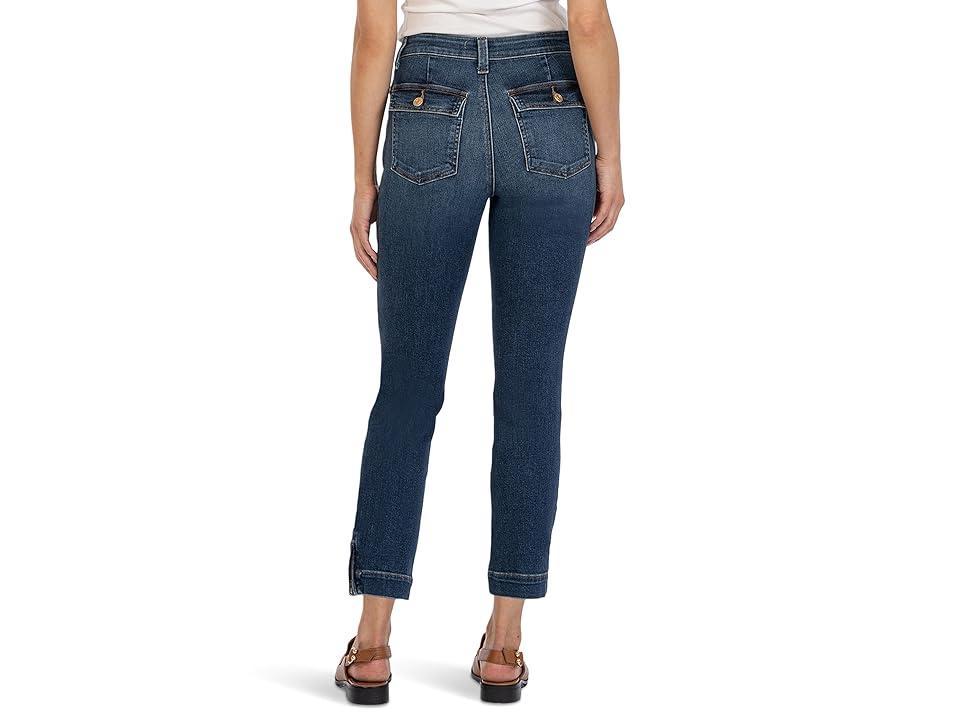 KUT from the Kloth Reese High-Rise Ankle Straight Patch Pocket in Waken (Waken) Women's Jeans Product Image