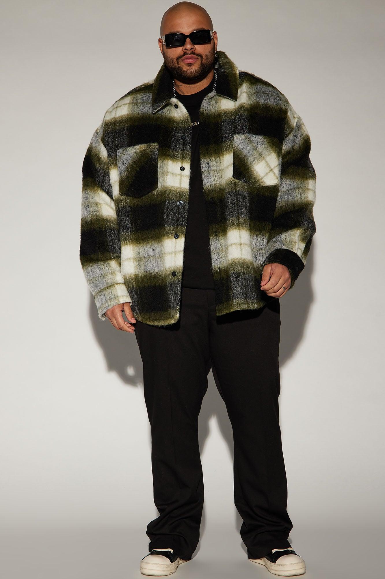 Timberline Mohair Shacket - Green Product Image